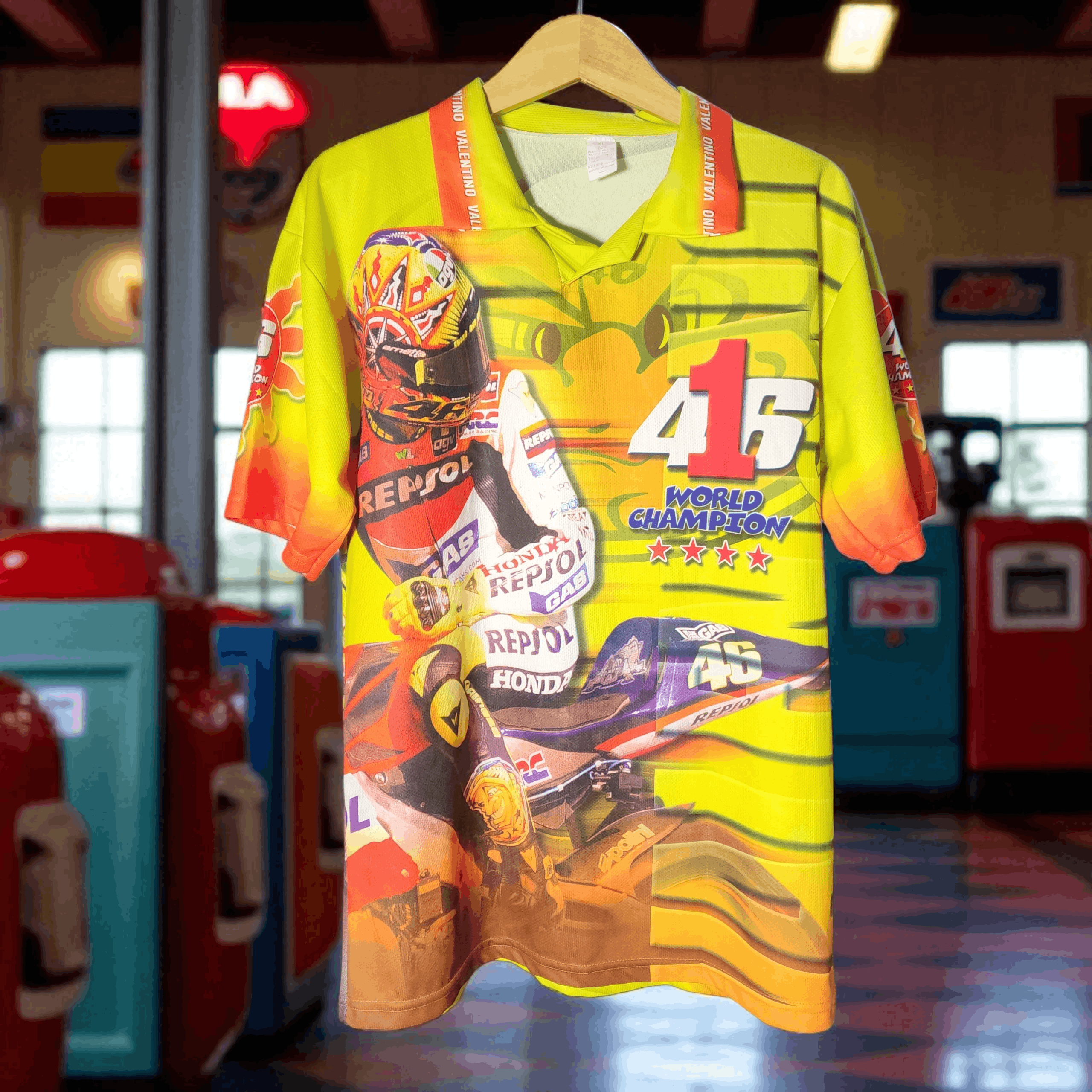 Vintage Jersey Valentino Rossi World Champion made in Italy