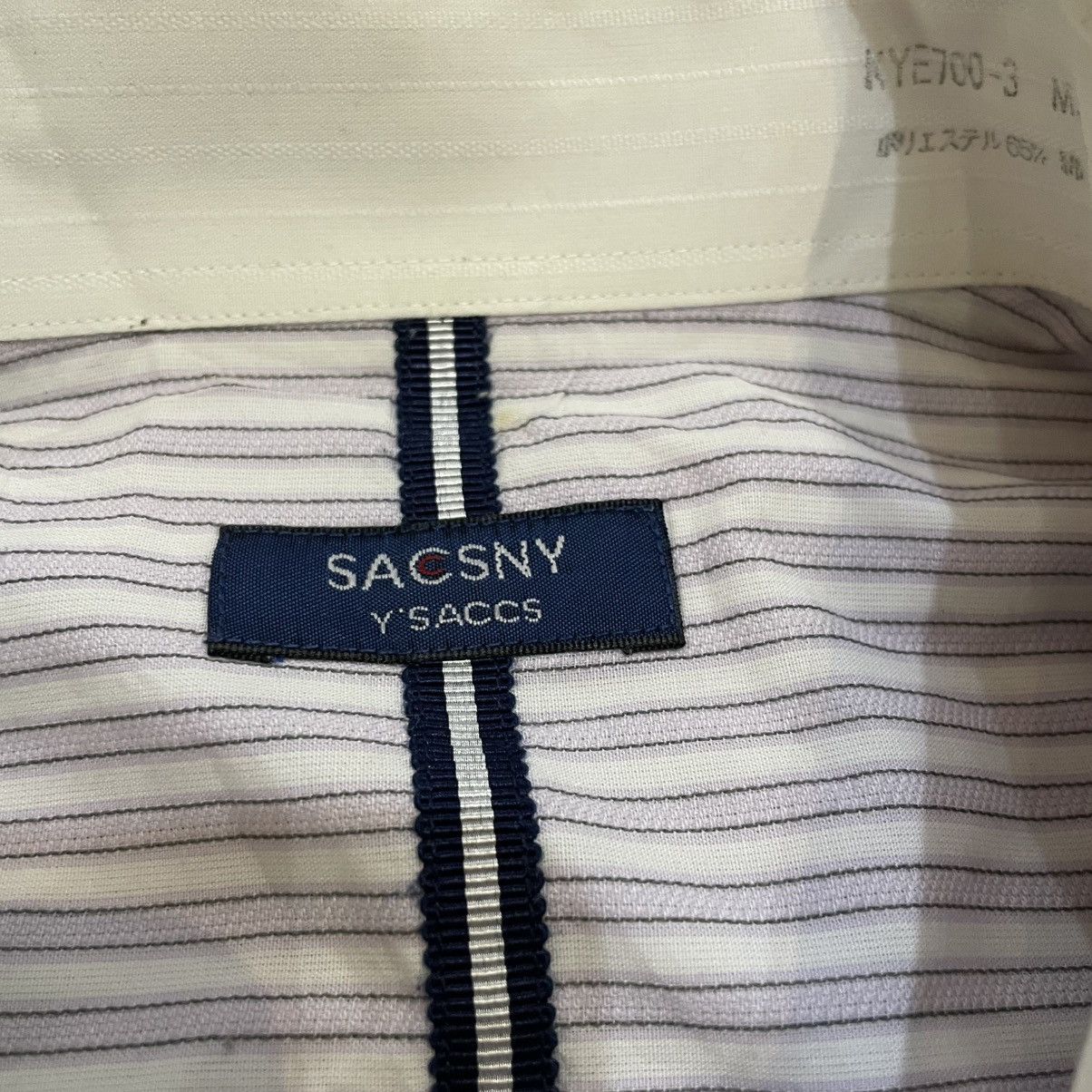 Yohji Yamamoto Yohji Yamamoto Y’saccs Sacsny Button Up Stripe Shirt Size US M / EU 48-50 / 2 - 3 Thumbnail