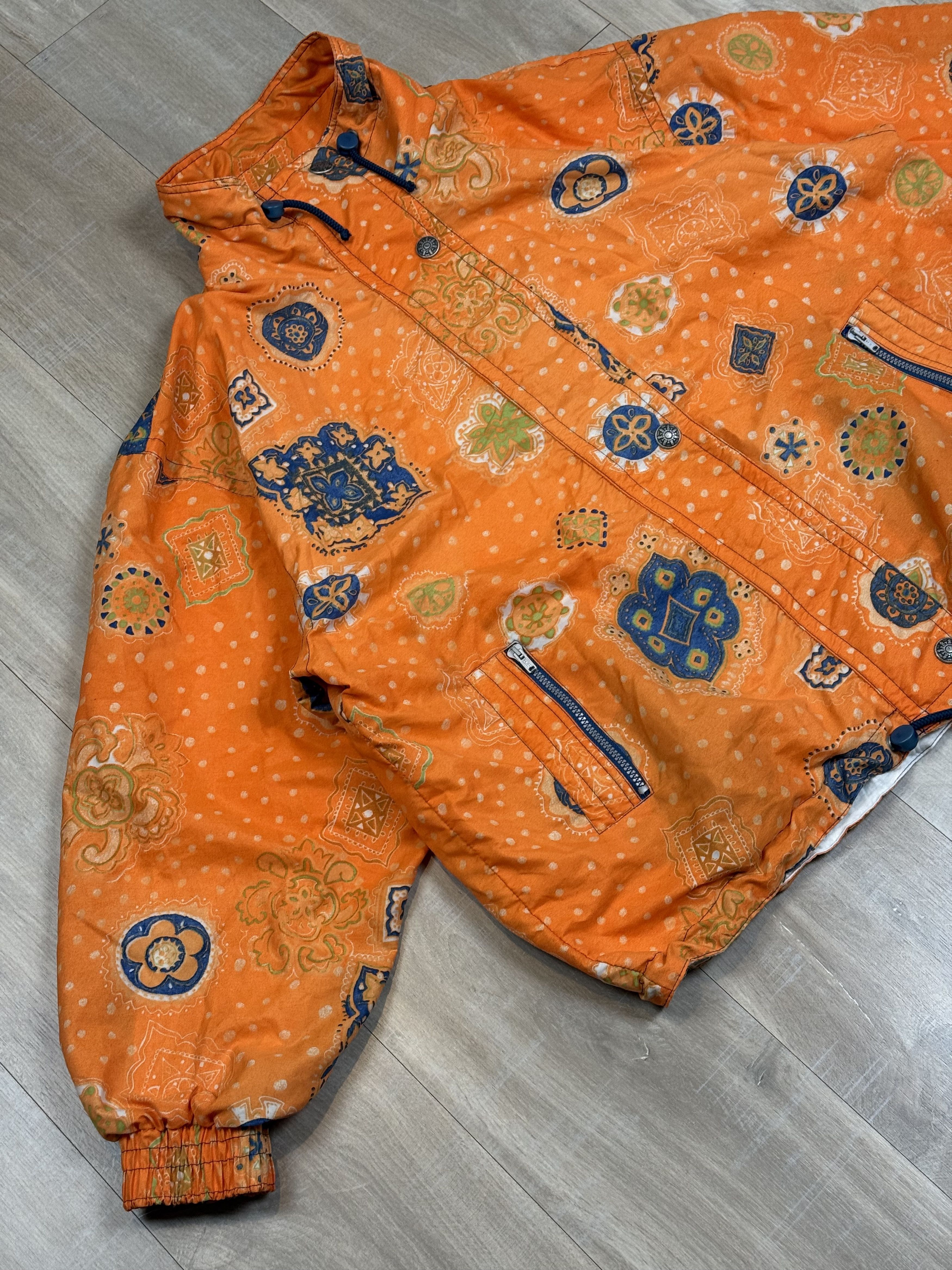 Vintage Vintage 90s Etirel Sport Flowar Full Zip Jacket Women's Size L / US 10 / IT 46 - 2 Thumbnail