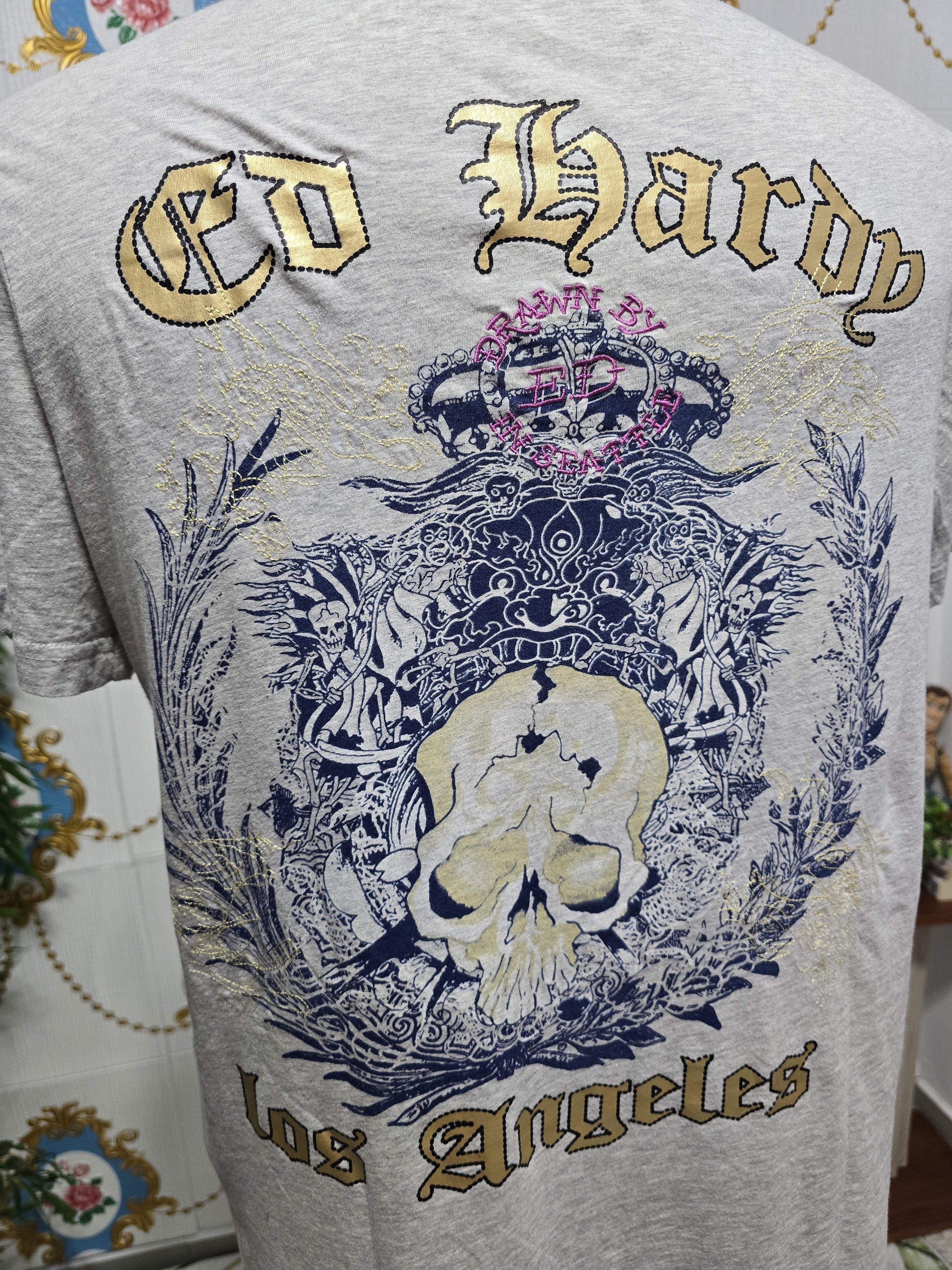 Christian Audigier × Ed Hardy ED HARDY x CHRISTIAN AUDIGIER t shirt Men size Large Size US L / EU 52-54 / 3 - 13 Thumbnail