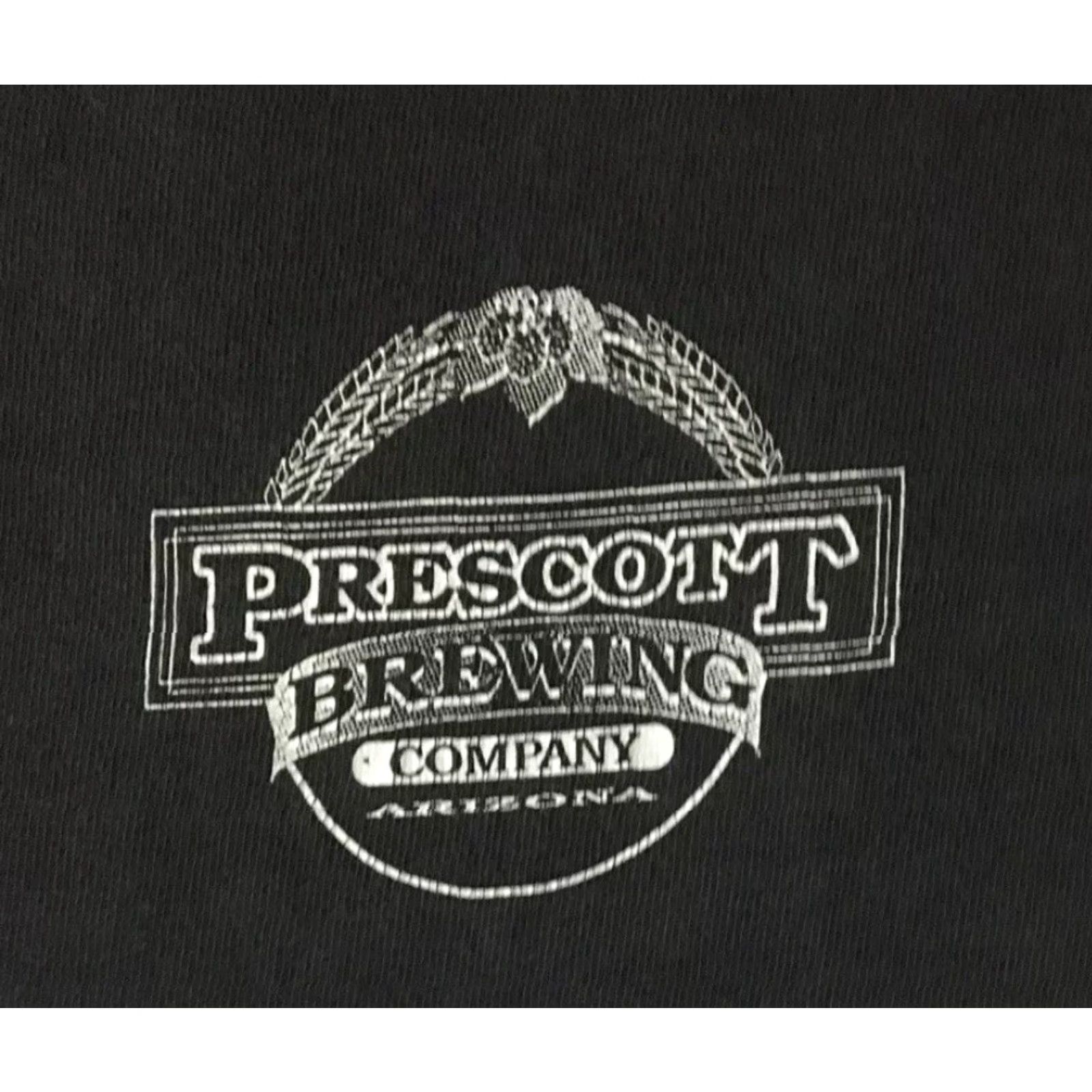 Vintage Vtg 90s Prescott Brewery Local Support Your Local Brewery Faded Shirt M Black Men T-Shirt Grunge Bar Rockabilly Bike USA 80s 90s Vintage Size US M / EU 48-50 / 2 - 4 Thumbnail