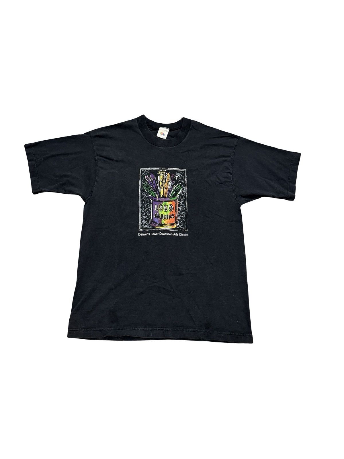 Vintage Denver LODO Art Galleries Vintage Black Graphic Tshirt Size US L / EU 52-54 / 3 - 1 Thumbnail