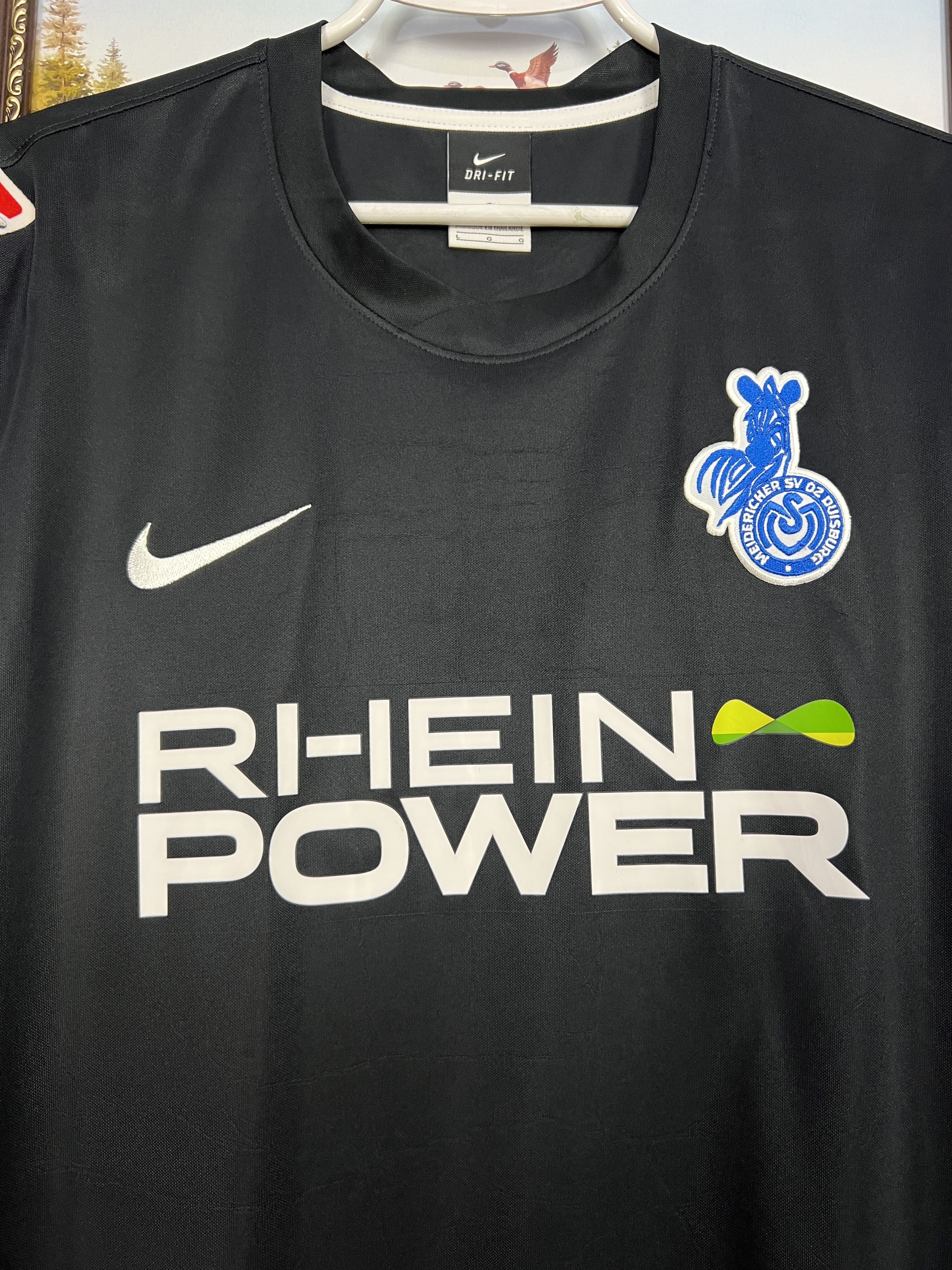 Nike MSV Duisburg Away football shirt 2011 Soccer #8 Exslager Size US L / EU 52-54 / 3 - 8 Thumbnail