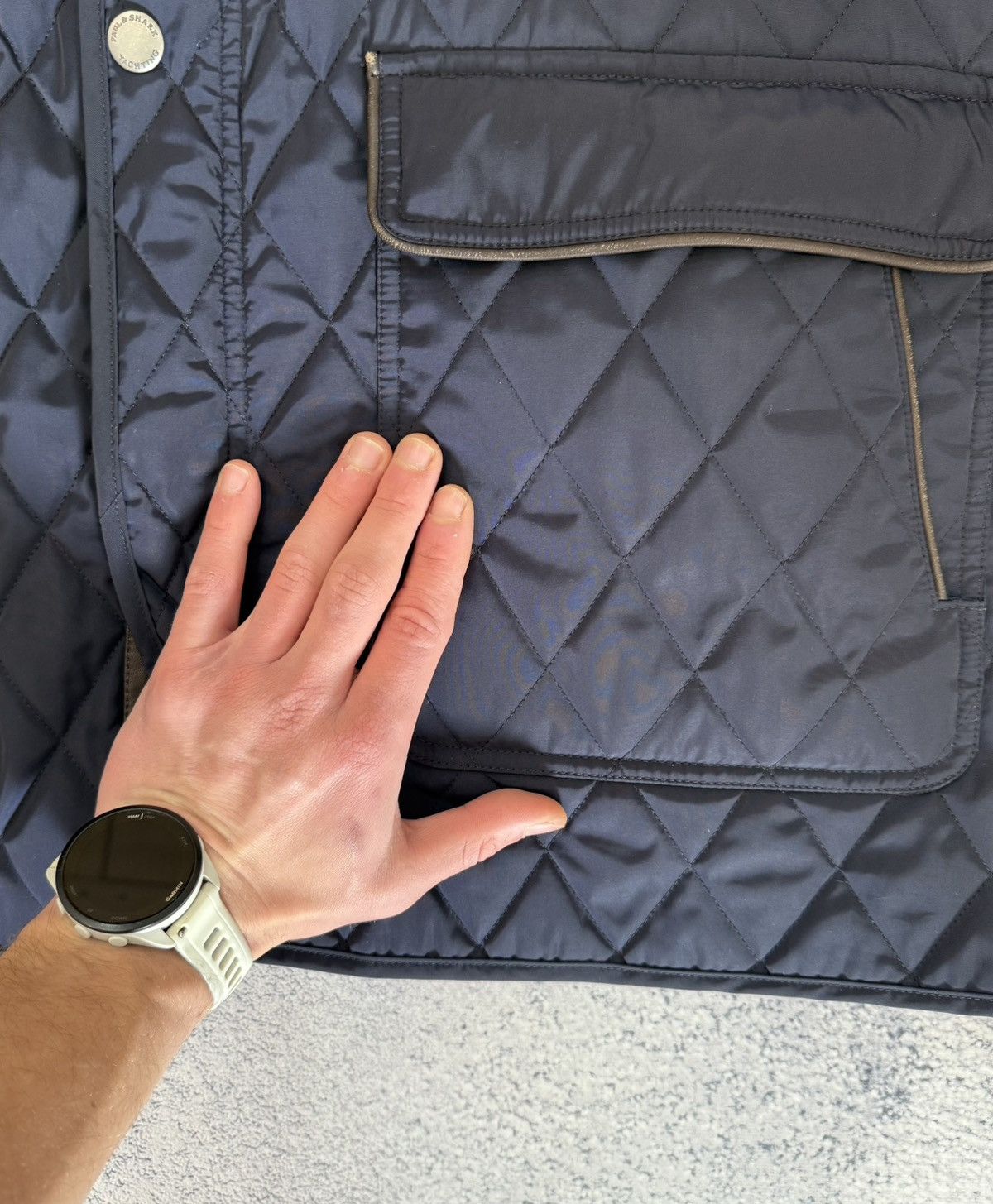 Paul & Shark Paul Shark Quilted Jacket Men 3XL Riri Zippers Lamb Leather Size US XXL / EU 58 / 5 - 21 Thumbnail
