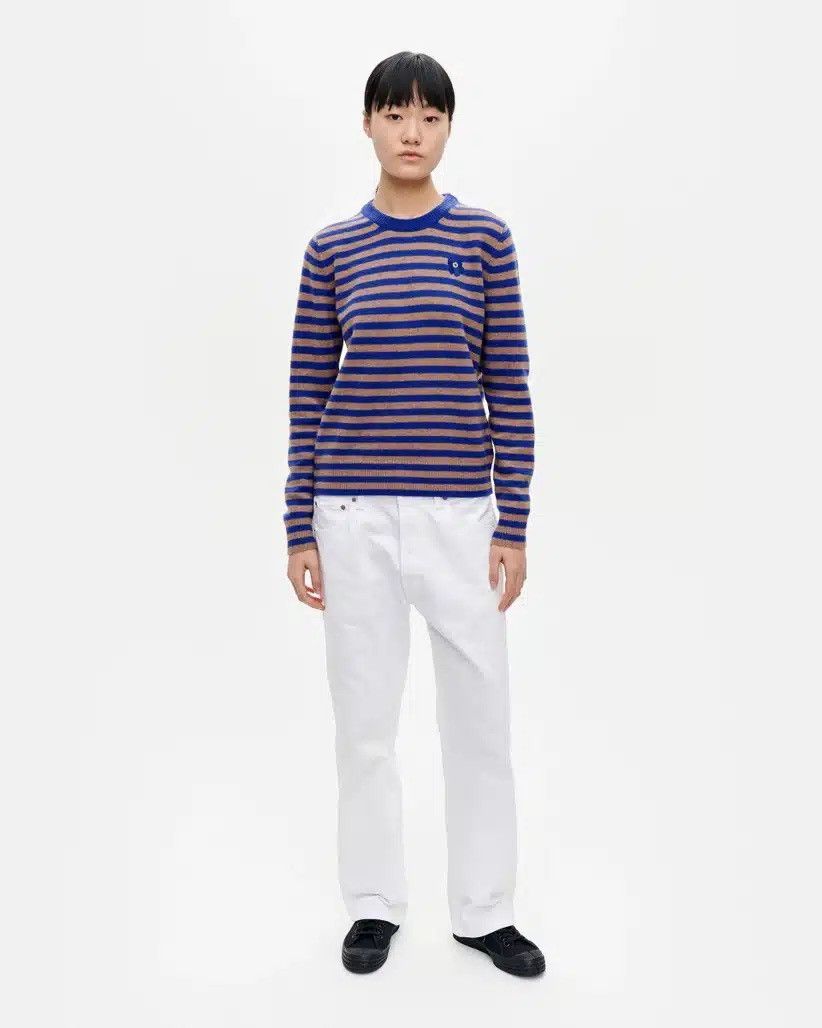 Marimekko Marimekko Silfa Tasaraita Striped Knitted Sweater Pullover Size M / US 6-8 / IT 42-44 - 6 Thumbnail