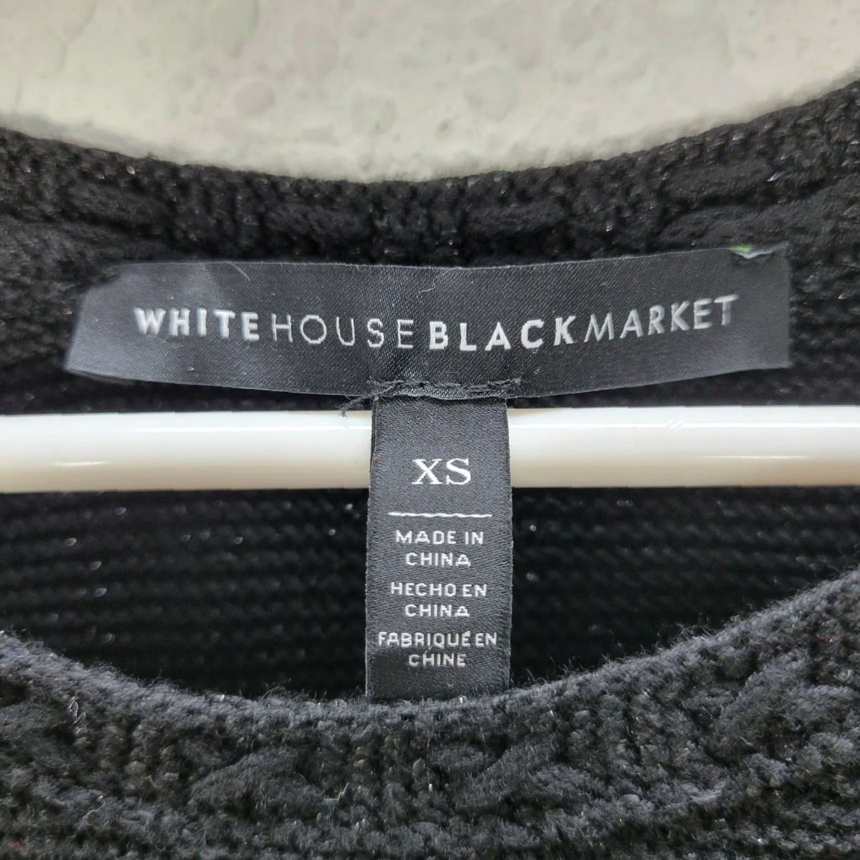 White House Black Market White House Black Market Tank Top Women's Black Micro SPARKLE Sleeveless XS Cotton Rayon Blend Round Neck Casual Regular Size XS / US 0-2 / IT 36-38 - 6 Thumbnail