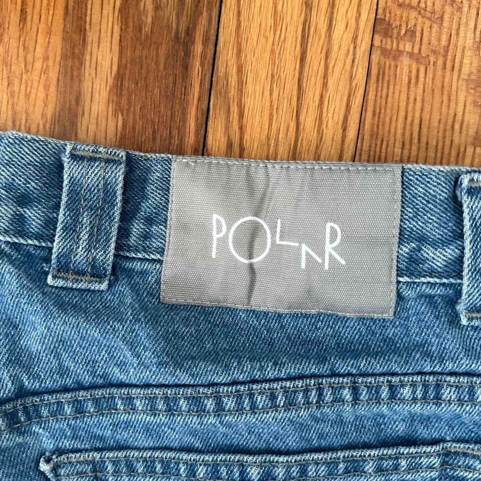 Polar Skate Co. Polar Skate Co Baggy Blue Jeans Grunge Streetwear size 30x32 Size US 30 / EU 46 - 4 Thumbnail