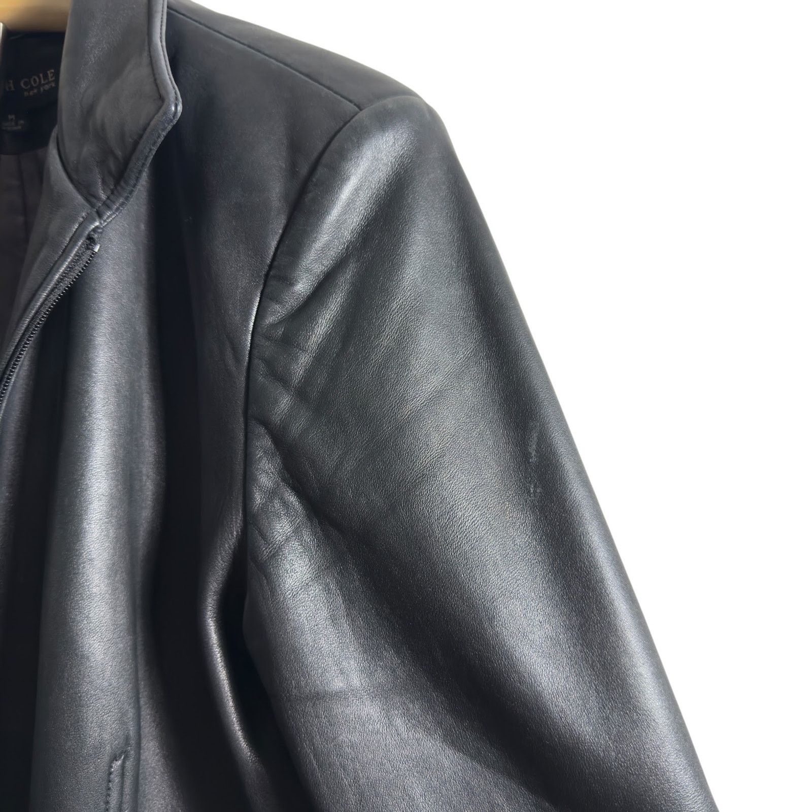 Kenneth Cole Vintage Kenneth Cole Genuine Leather Jacket in Black Womens Size M / US 6-8 / IT 42-44 - 6 Thumbnail