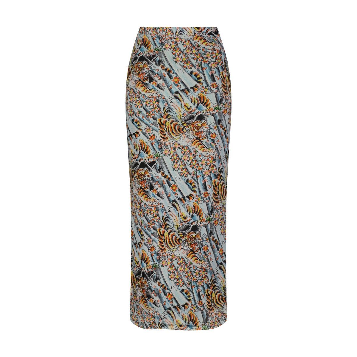 Ed Hardy Ed Hardy Tiger Print Mesh Maxi Skirt Size 30" / US 8 / IT 44 - 2 Thumbnail