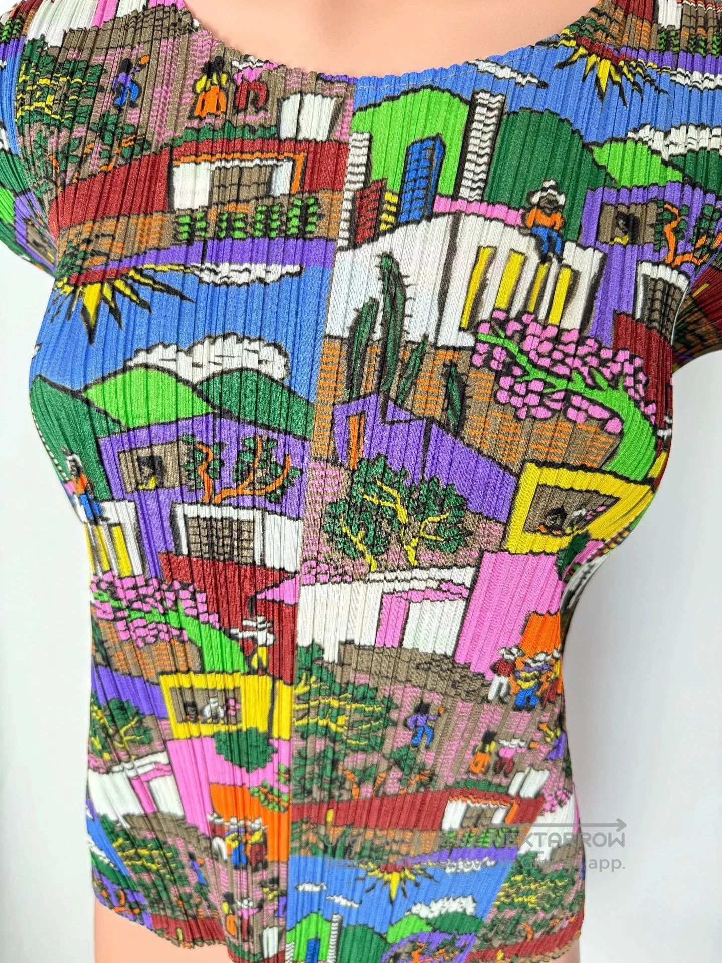 Pleats Please Issey Miyake Issey Miyake Colorful Printed T-Shirt. Size L / US 10 / IT 46 - 2 Thumbnail