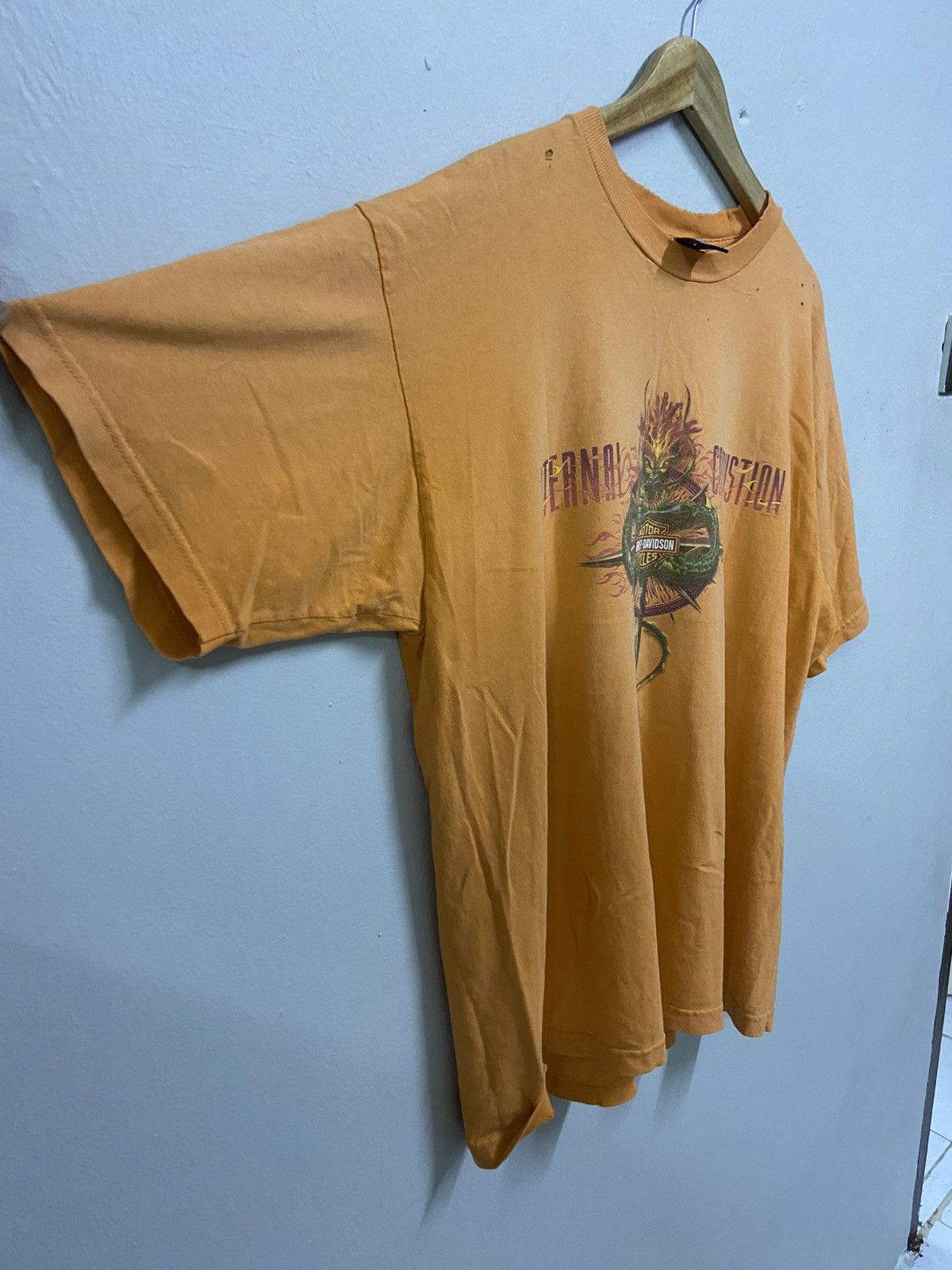Harley Davidson × Vintage Distressed Harley Davidson Eternal Combustion Tee Size US XL / EU 56 / 4 - 8 Thumbnail