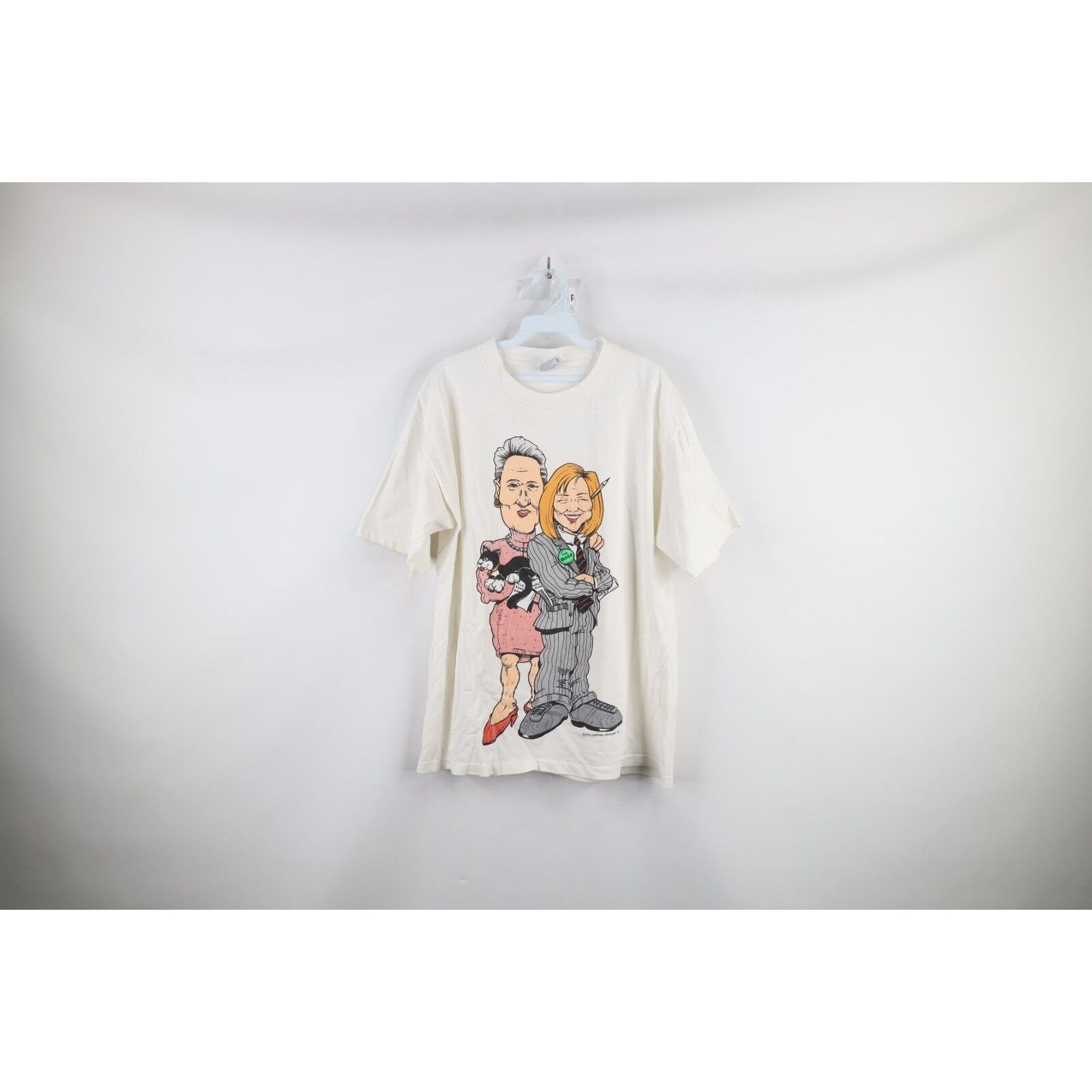 Other Vintage 90s Streetwear Hillary Clinton Bill Clinton T-Shirt Size US XL / EU 56 / 4 - 1 Thumbnail