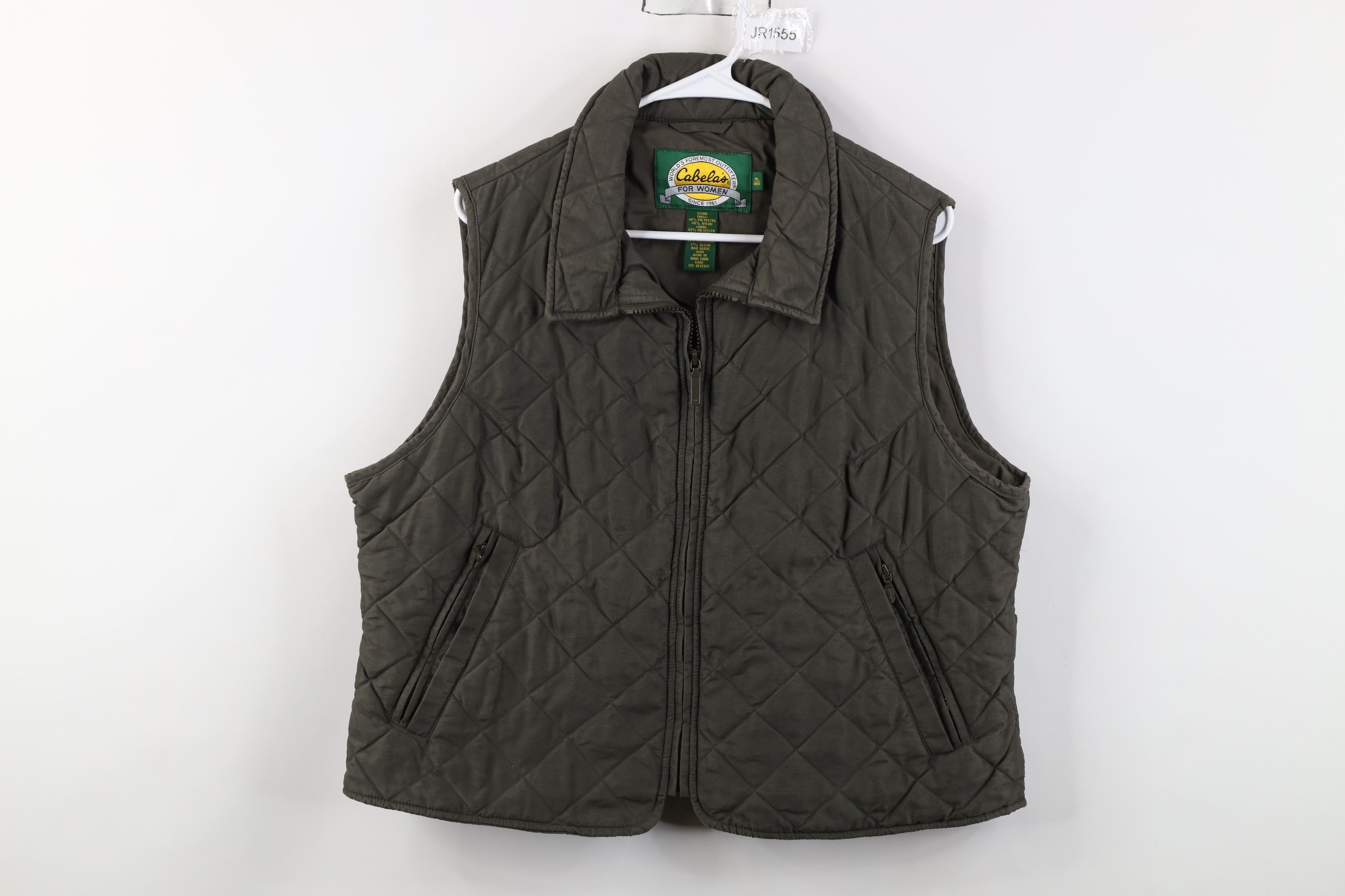 Cabelas Vintage 90s Y2K Cabelas Back Quilted Vest Jacket Green Size XL / US 12-14 / IT 48-50 - 1 Thumbnail