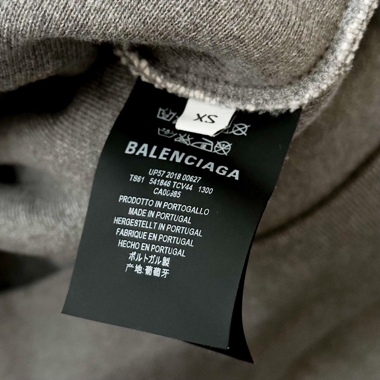 Balenciaga FW18 Double Layered Hoodie Size US XL / EU 56 / 4 - 5 Thumbnail