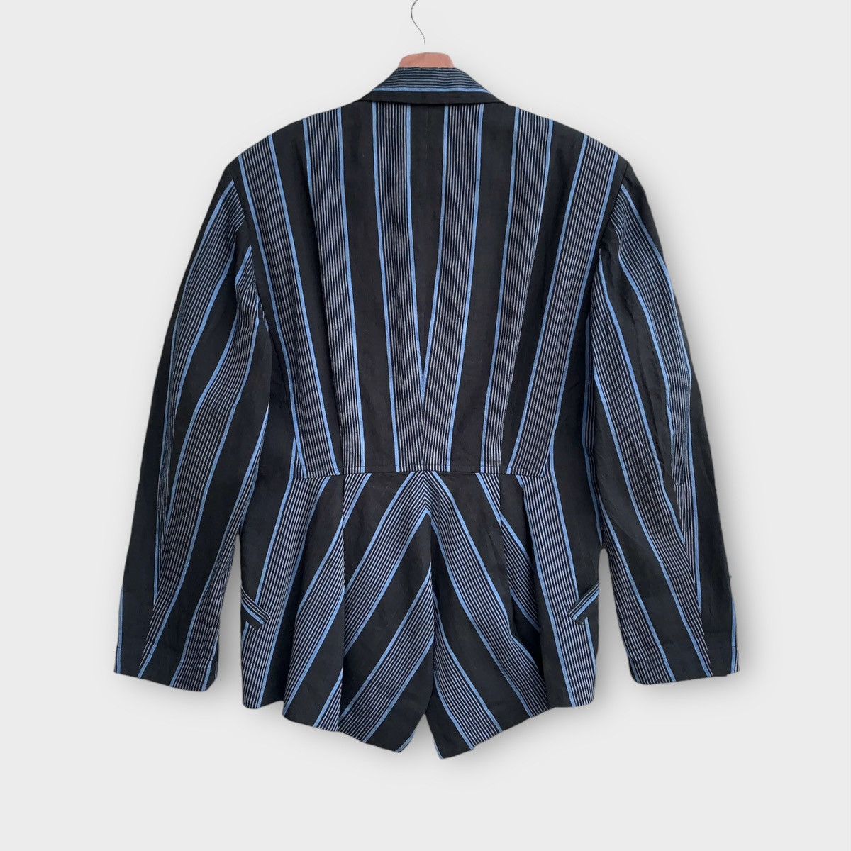 Issey Miyake 80s ISSEY MIYAKE ASYMMETRICAL STRIPED HEMP ARCHIVE WOMENS Size M / US 6-8 / IT 42-44 - 3 Thumbnail
