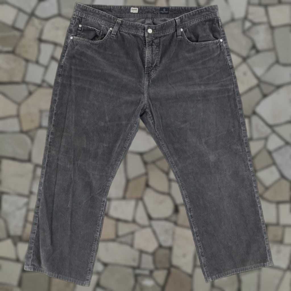 Vintage Adriano Goldschmied Protege Cotton Corduroy Chino Pants Gray Men's 40 Size US 40 / EU 56 - 1 Thumbnail