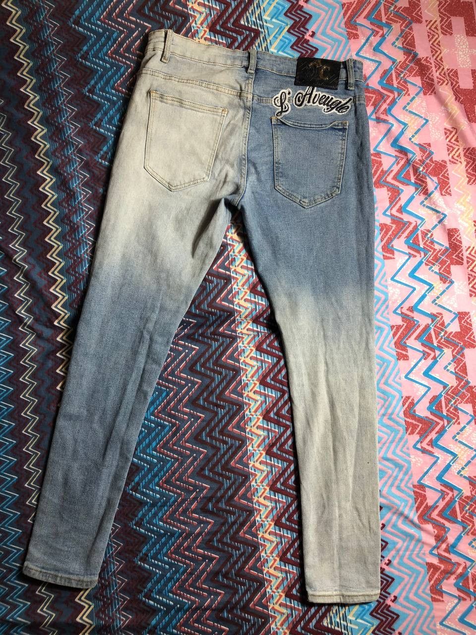 Vintage Crazy Crash Dirty Baggy Faded Jean Japan Avant Garde Style Size US 30 / EU 46 - 8 Thumbnail