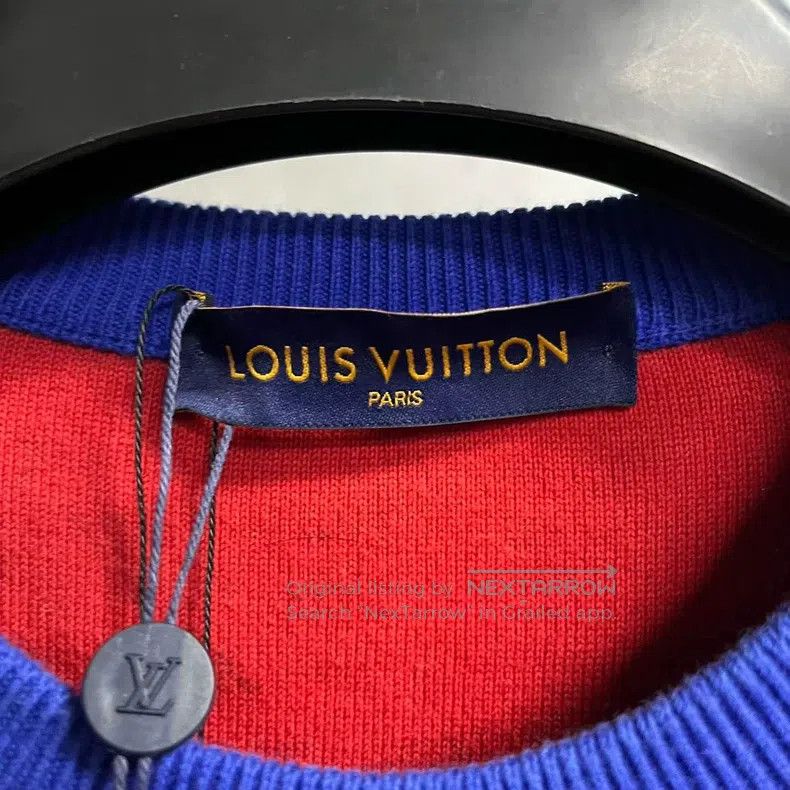 Louis Vuitton Louis Vuitton Blue Accent Crew Neck Loose Pullover Long Sl Size US S / EU 44-46 / 1 - 2 Thumbnail