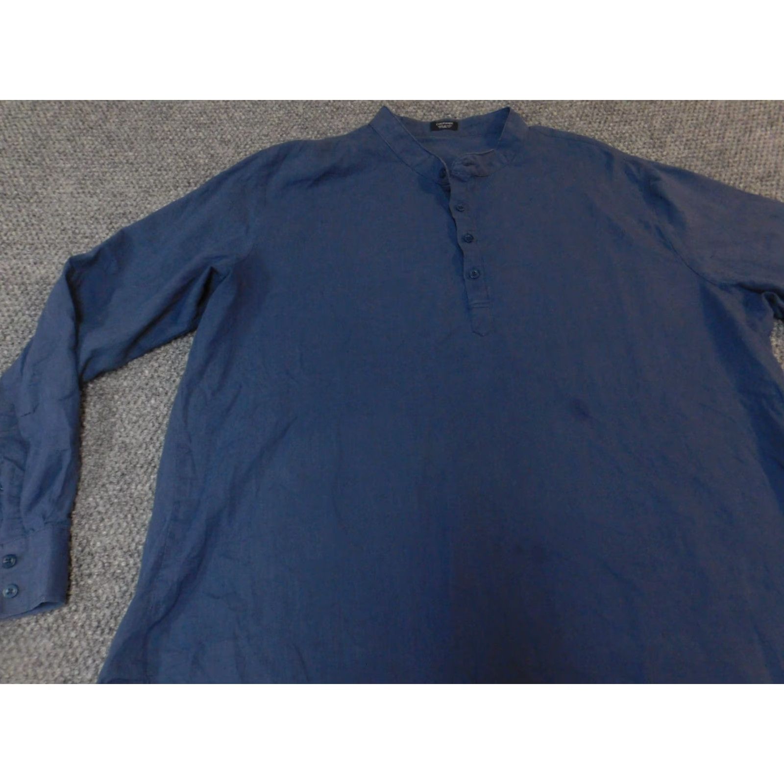 Vintage Coofandy Mens Shirt 2XL Blue Button Henley Classic Shirt Mens Size US XXL / EU 58 / 5 - 3 Thumbnail