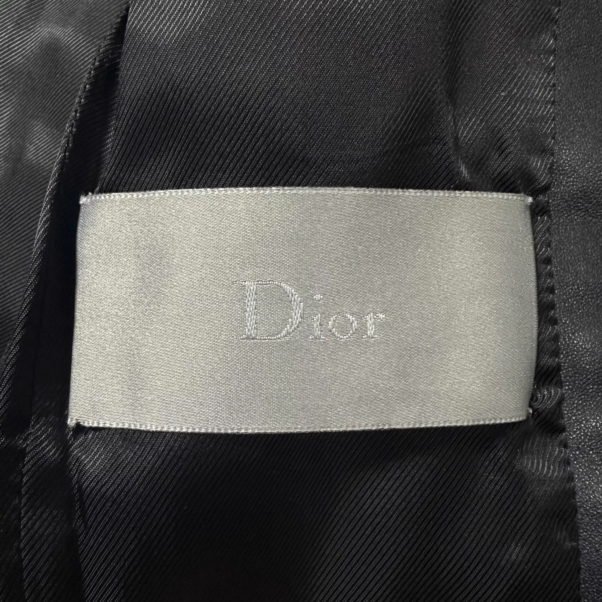 Dior Dior Black Stand Collar Lambskin Motorcycle Leather Jacket Size US S / EU 44-46 / 1 - 4 Thumbnail