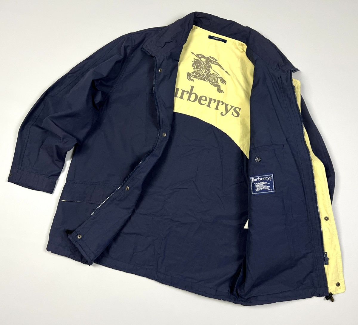 Burberry × Vintage Auth Vintage Burberrys Logo Cotton Jacket Men’s Size M-L Size US L / EU 52-54 / 3 - 2 Thumbnail