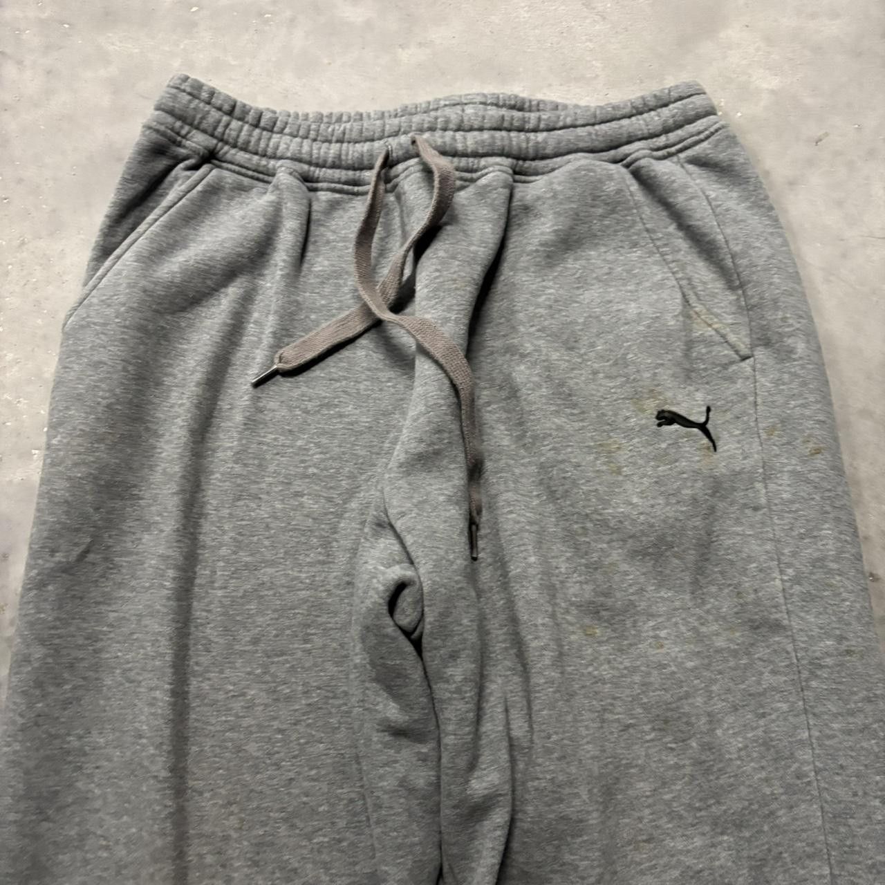 Japanese Brand × Vintage Crazy Vintage Y2K/2000s Baggy Light Grey Skater Essential Sweatpants! Size US 32 / EU 48 - 4 Thumbnail