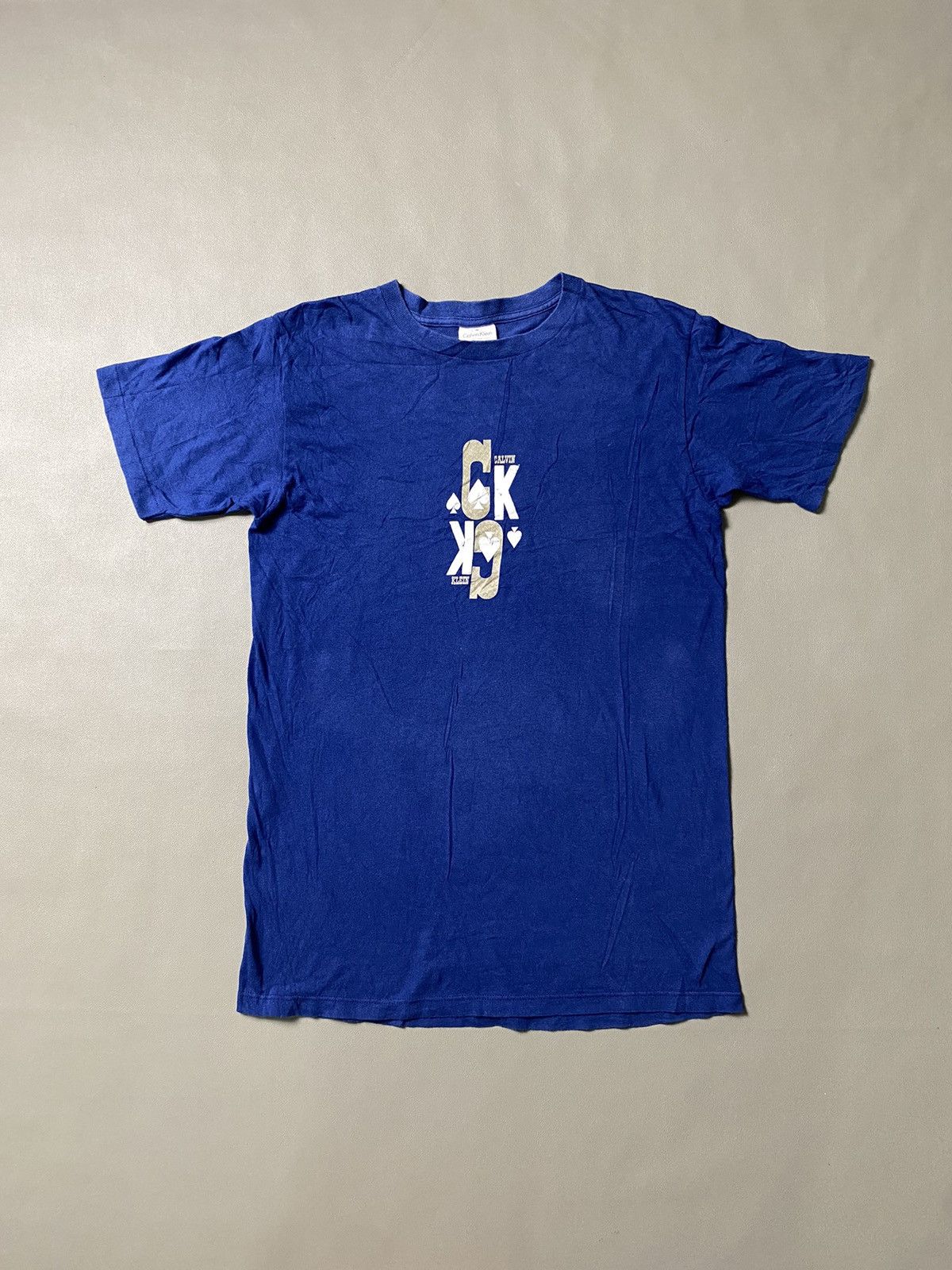 Calvin Klein × Vintage Vintage Calvin Klein Spade Card Tshirt Size US M / EU 48-50 / 2 - 2 Thumbnail