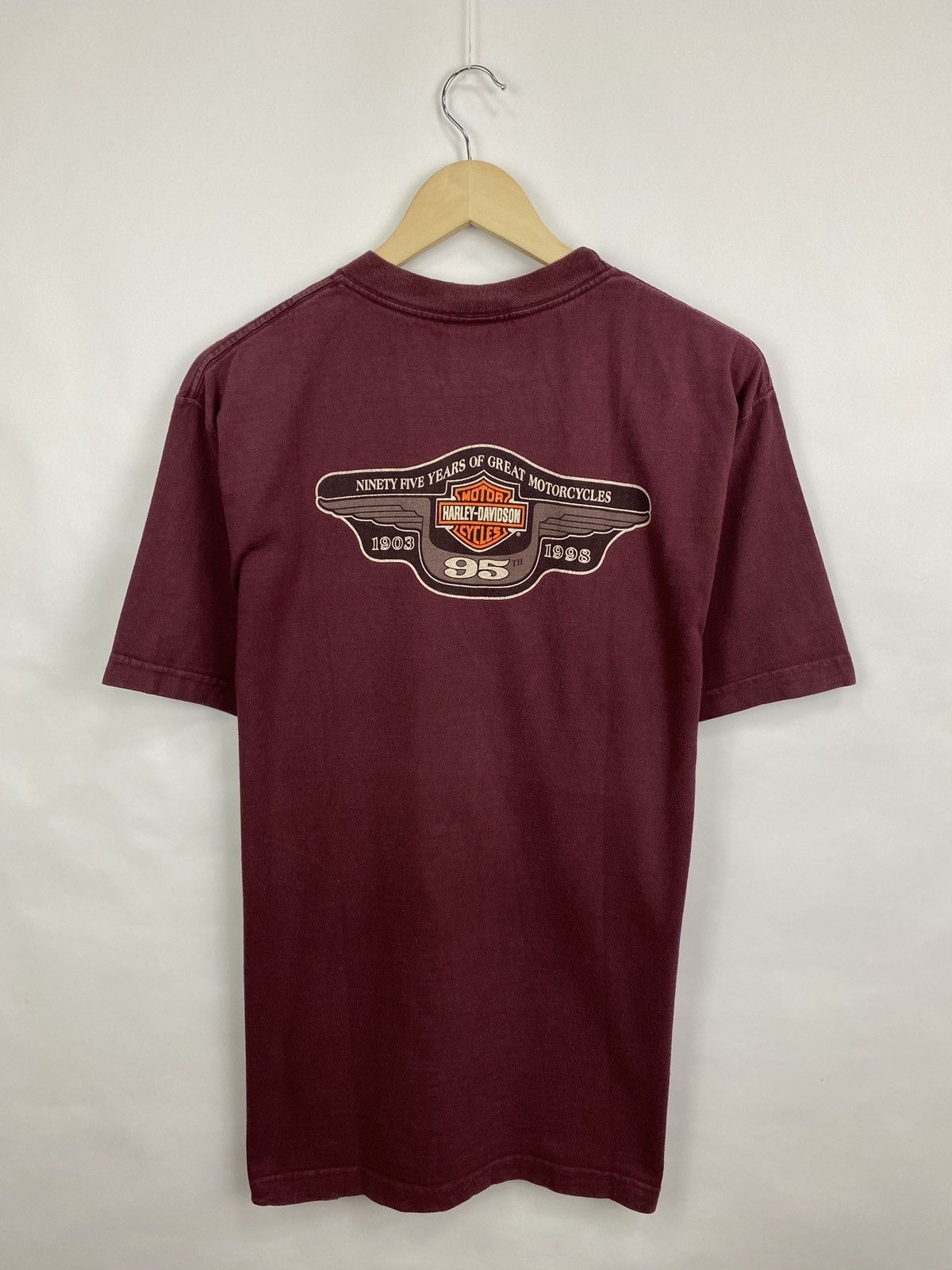 Harley Davidson 🇺🇸 Vintage 1998 Harley Davidson Anniversary USA T-Shirt Y2K Size US L / EU 52-54 / 3 - 8 Thumbnail