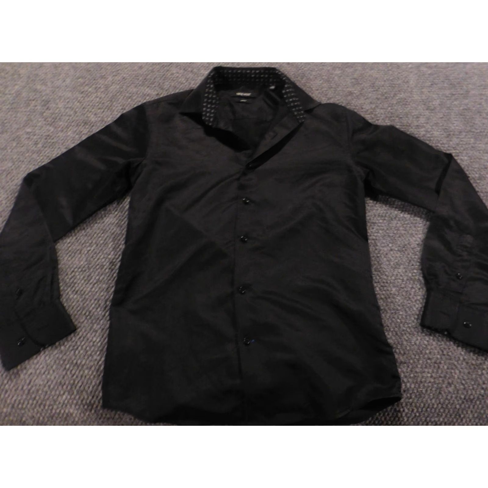 Nine West Nine West Blouse Women Slim Small Black Button Collared Long Sleeve Polyester Rayon Casual Shirt Limited N/A Size S / US 4 / IT 40 - 2 Thumbnail