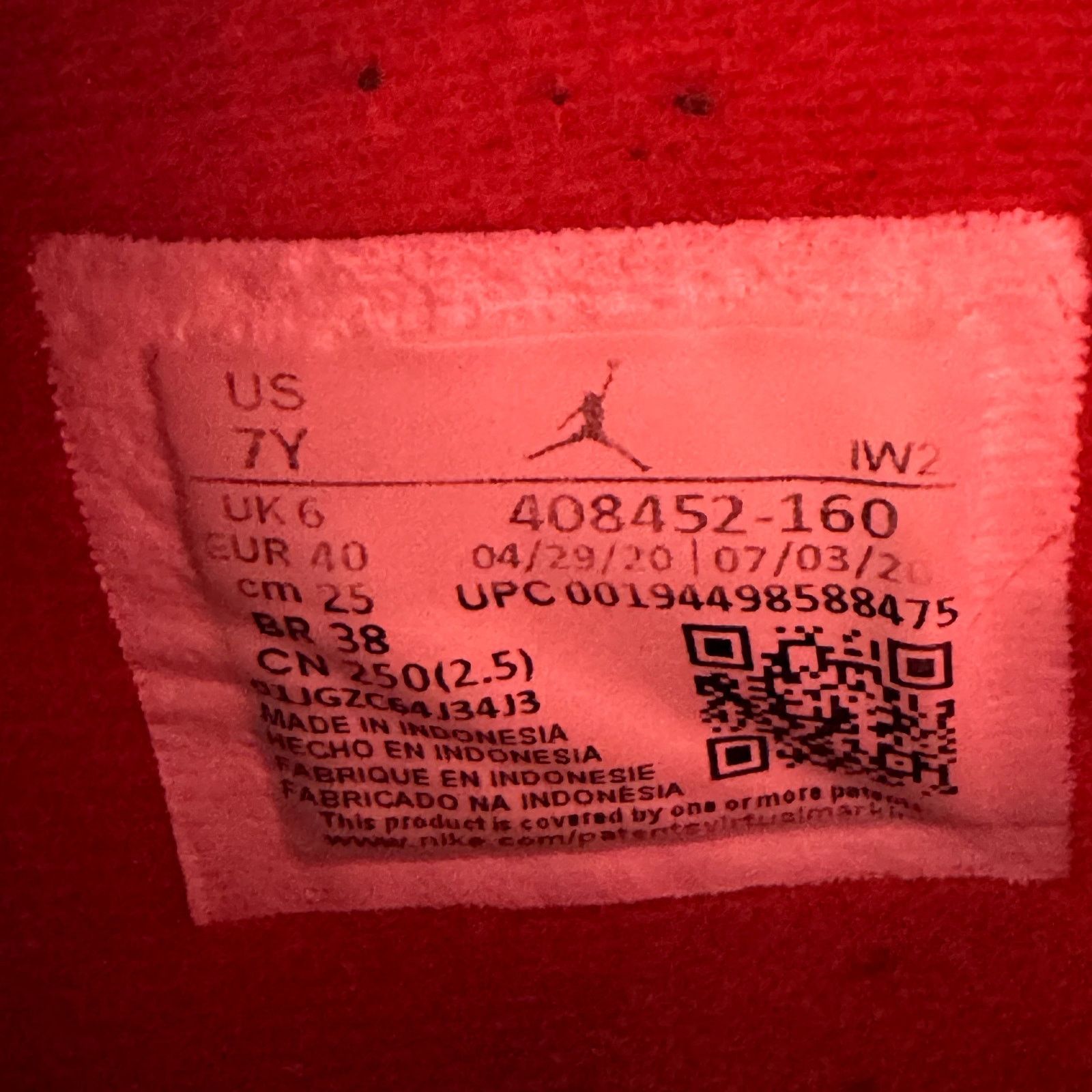 Jordan Brand × Nike Size 7 - Air Jordan 4 Retro OG GS Fire Red 2020 Men's Shoes Size US 7 / EU 40 - 7 Thumbnail