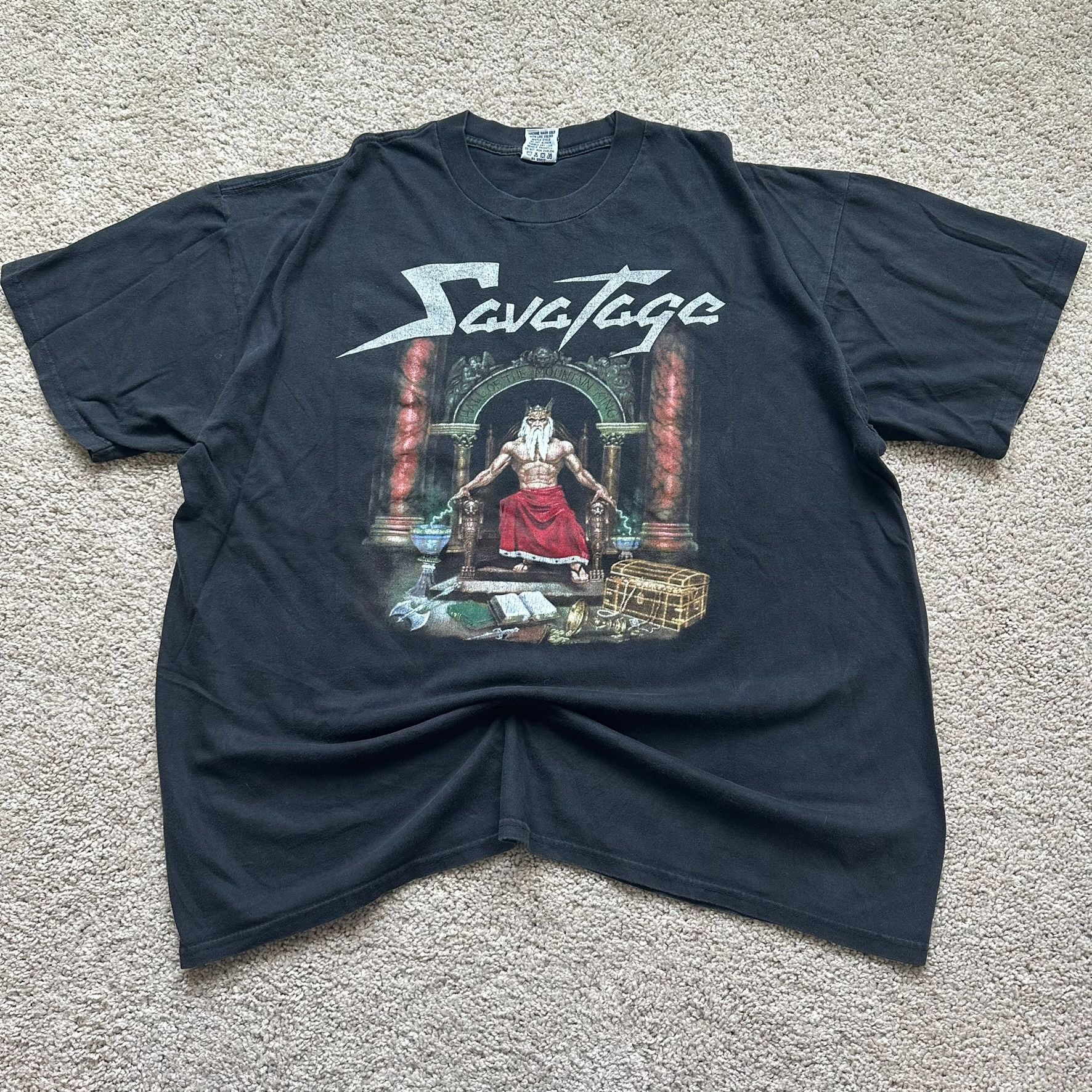 Band Tees Vintage Y2K Savatage Hall of the Mountain King T-Shirt Heavy Size US XL / EU 56 / 4 - 1 Thumbnail