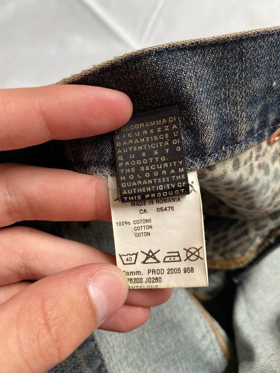 Designer × Roberto Cavalli × Vintage Roberto Cavalli Angels Women’s Y2K brand new Denim Jeans Size 28" / US 6 / IT 42 - 24 Thumbnail