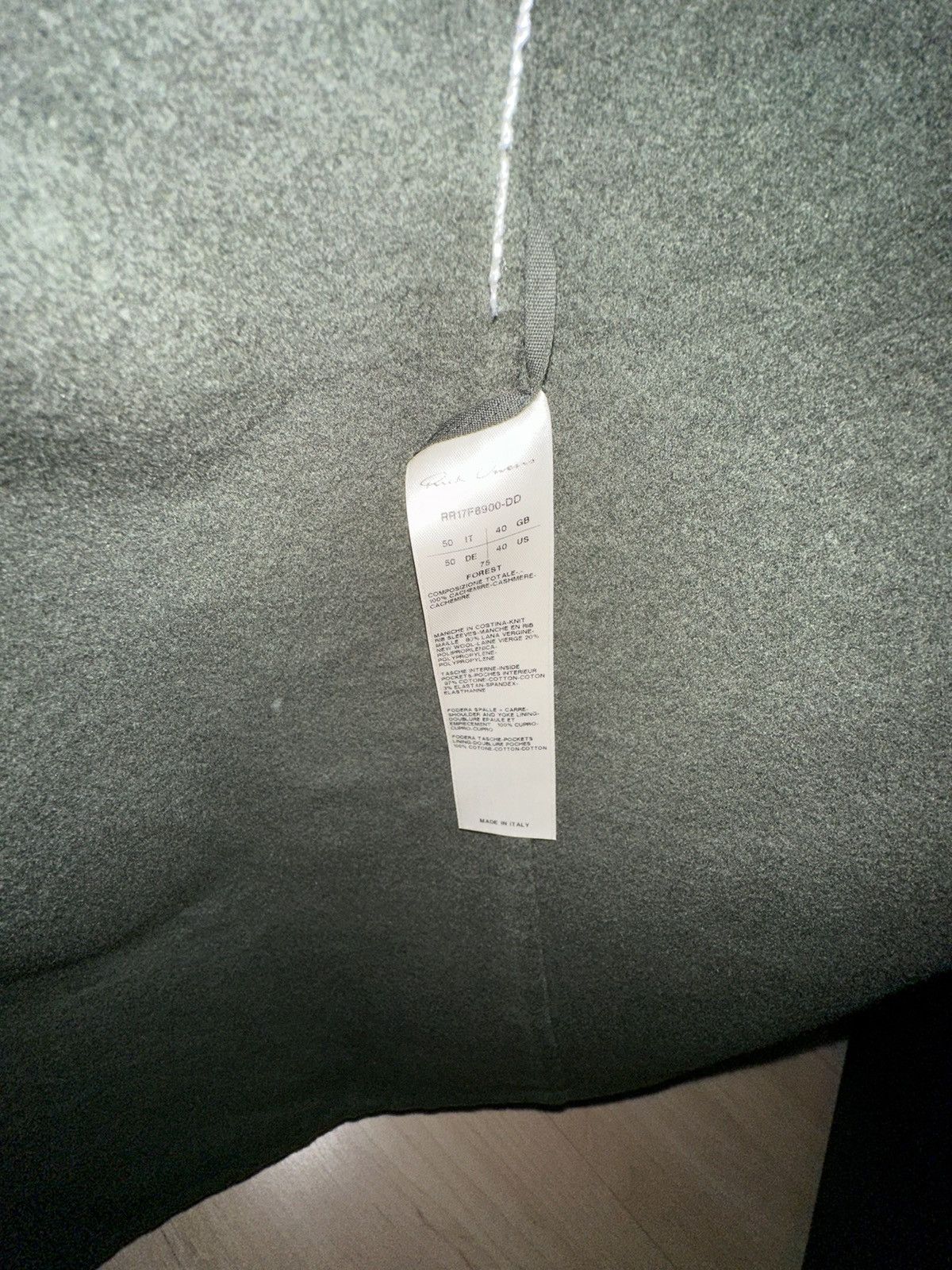 Rick Owens FW17 CASHMERE WEAKLING GLITTER COAT Size US M / EU 48-50 / 2 - 8 Thumbnail