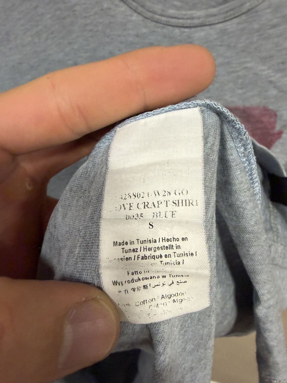 Vivienne Westwood Vivienne Westwood Anglomania Grey Light Blue I Love Crap tee Size US S / EU 44-46 / 1 - 5 Thumbnail