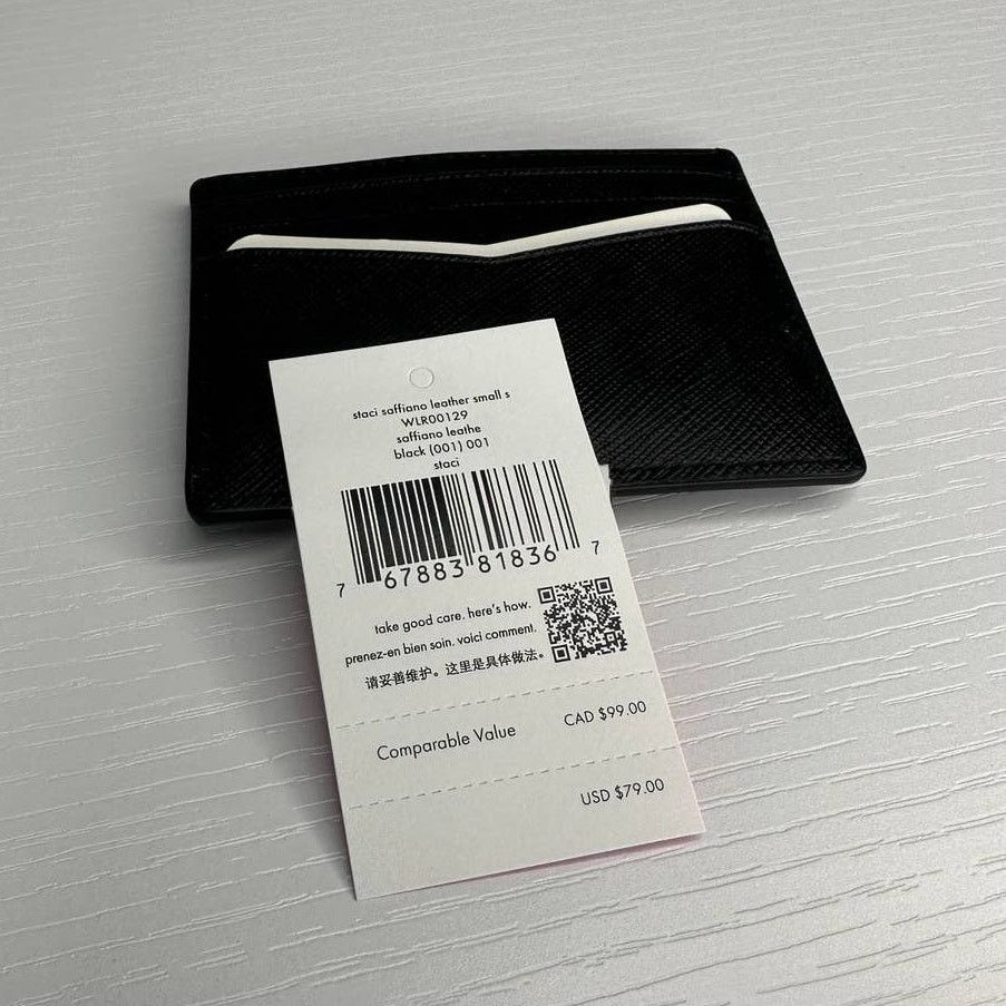 Kate Spade Kate Spade Staci Slim Card Holder Wallet in Black Size ONE SIZE - 7 Thumbnail