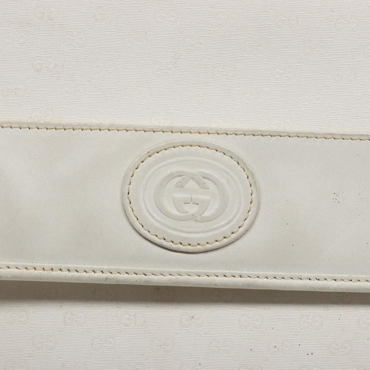 Gucci GUCCI Micro GG Supreme Shoulder Bag Pvc White Gold 004 58 Size ONE SIZE - 16 Thumbnail