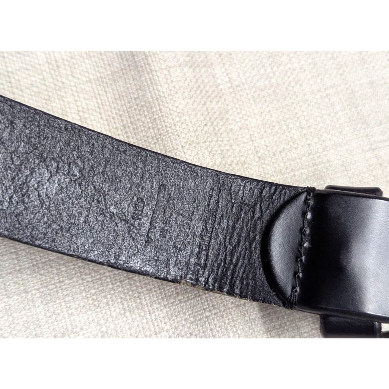 Levi's VINTAGE LEVI'S belt Leather Cowhide 40 black Men Size 40 Size 40 - 4 Thumbnail