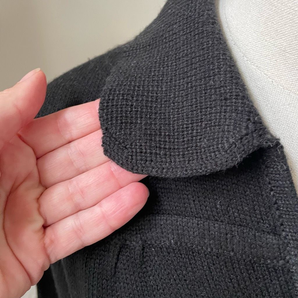 Vintage Vintage 70s Corliss Split Neck Tunic Sweater Black M L Size M / US 6-8 / IT 42-44 - 6 Thumbnail