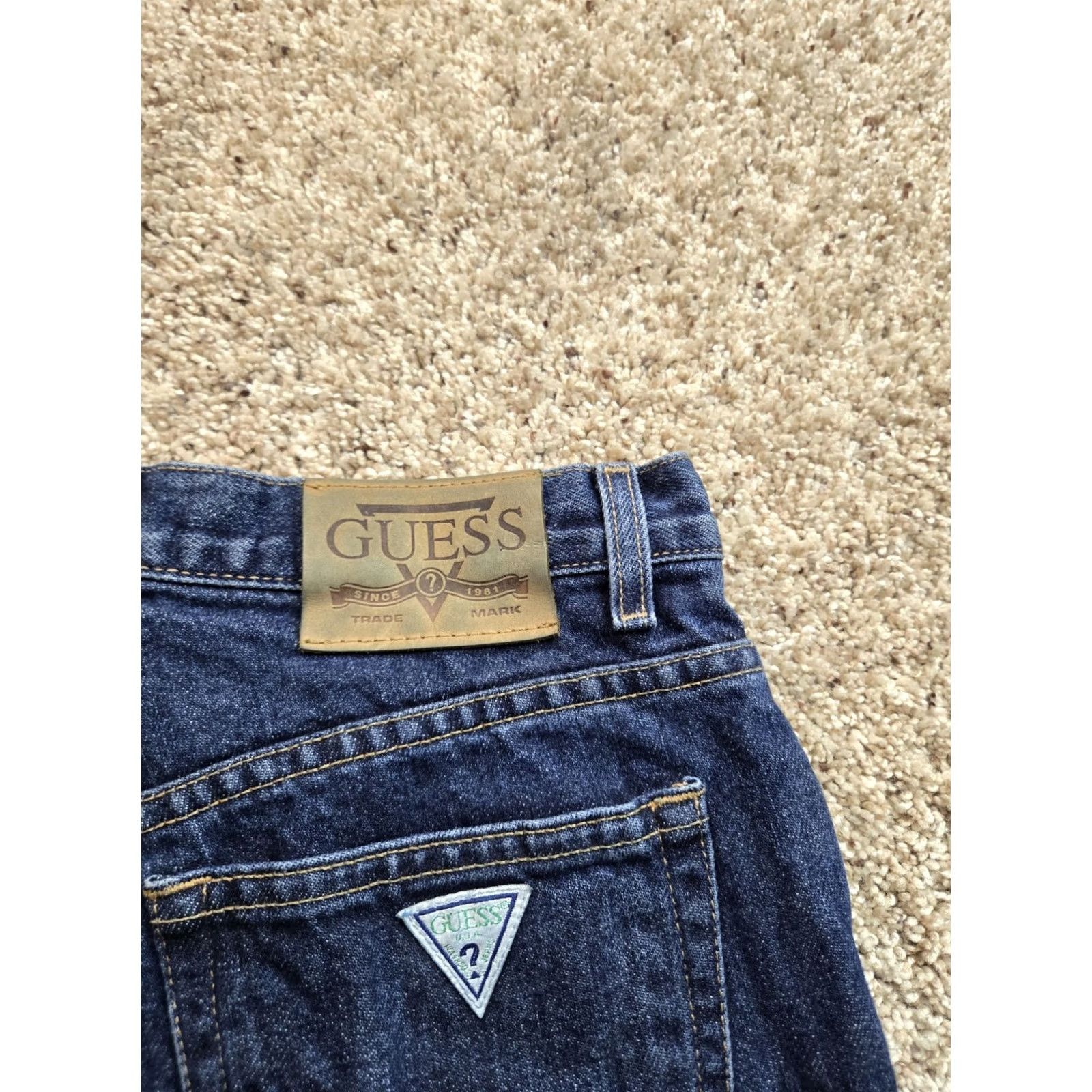 Guess VINTAGE GUESS Jeans Men 28X29 Blue 001 Classic Fit Straight Leg Denim Y2K 90s Mens Size US 28 / EU 44 - 7 Thumbnail