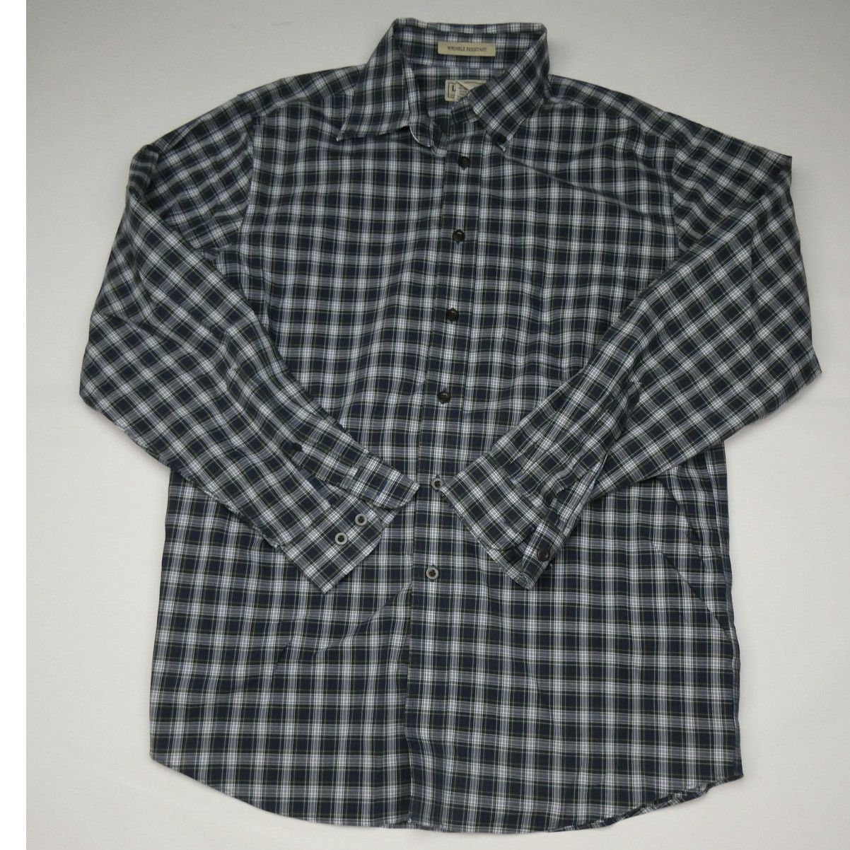 L.L. Bean LL Bean plaid button down shirt, size: medium, green Size US M / EU 48-50 / 2 - 1 Thumbnail