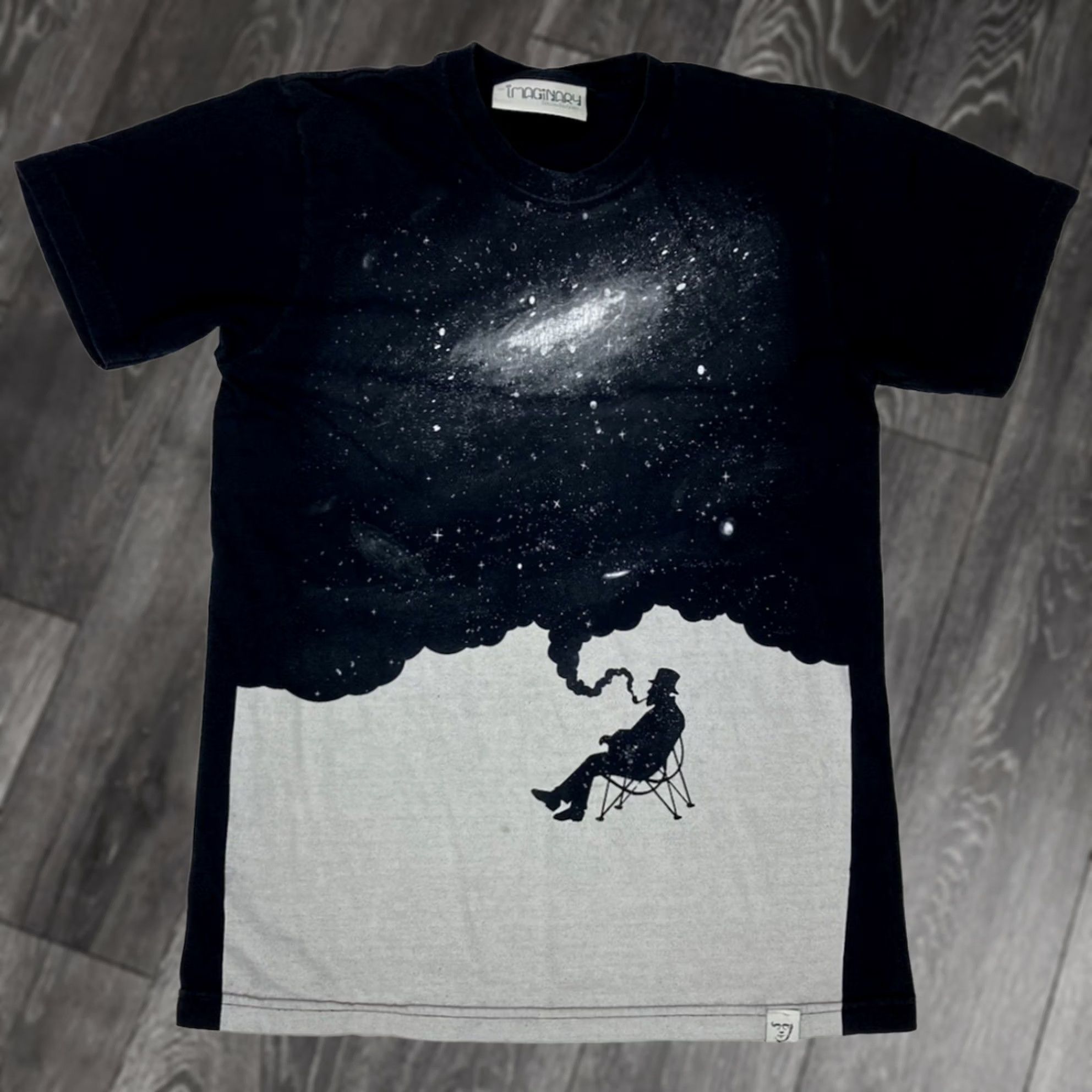 Vintage VINTAGE The Imaginary Foundation Space Graphic T-shirt Mens Small Black Short Sleeve USA Size US S / EU 44-46 / 1 - 1 Thumbnail