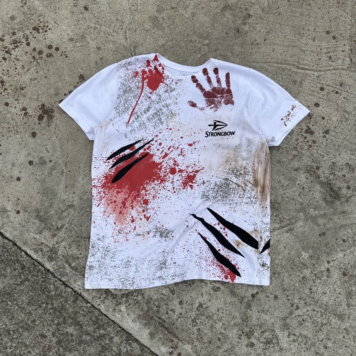 Japanese Brand × Vintage Vintage Strongbow T-shirts Night Of the Zombie Custom Size US M / EU 48-50 / 2 - 3 Thumbnail