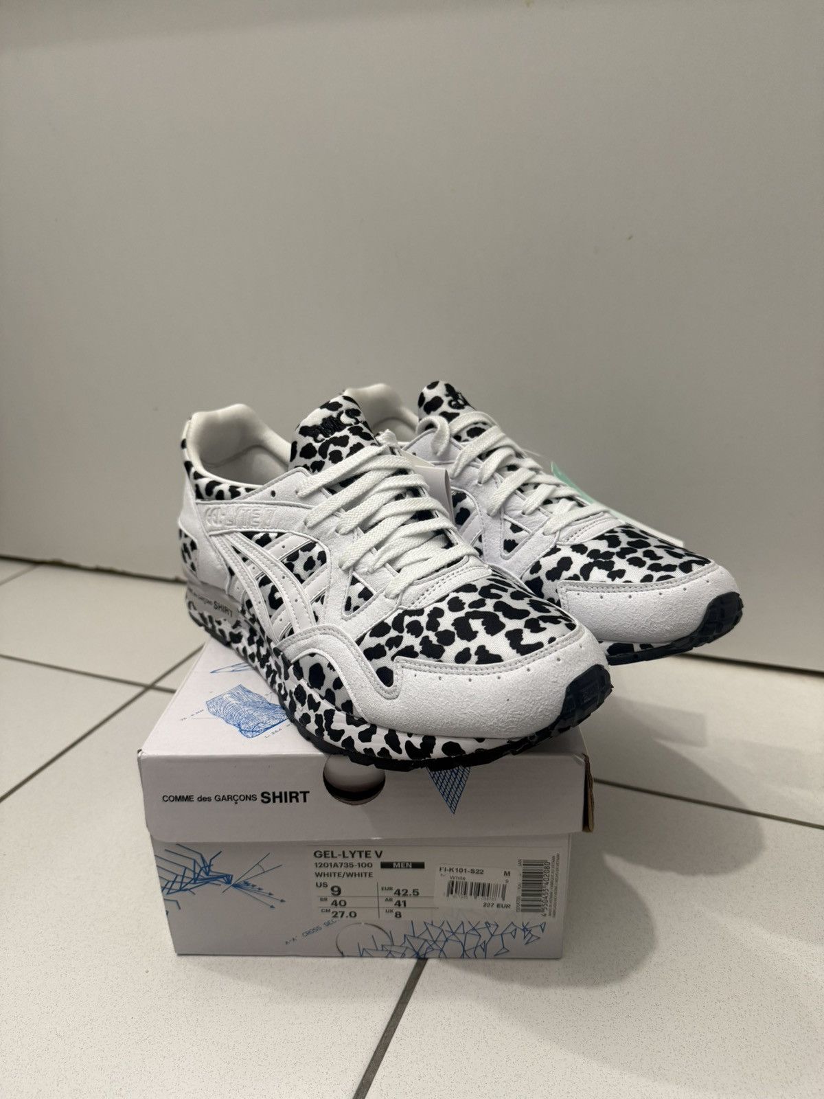 Asics × Comme des Garcons Comme des Garçons SHIRT x ASICS Gel Lyte 5 White Leopard Size US 9 / EU 42 - 1 Thumbnail