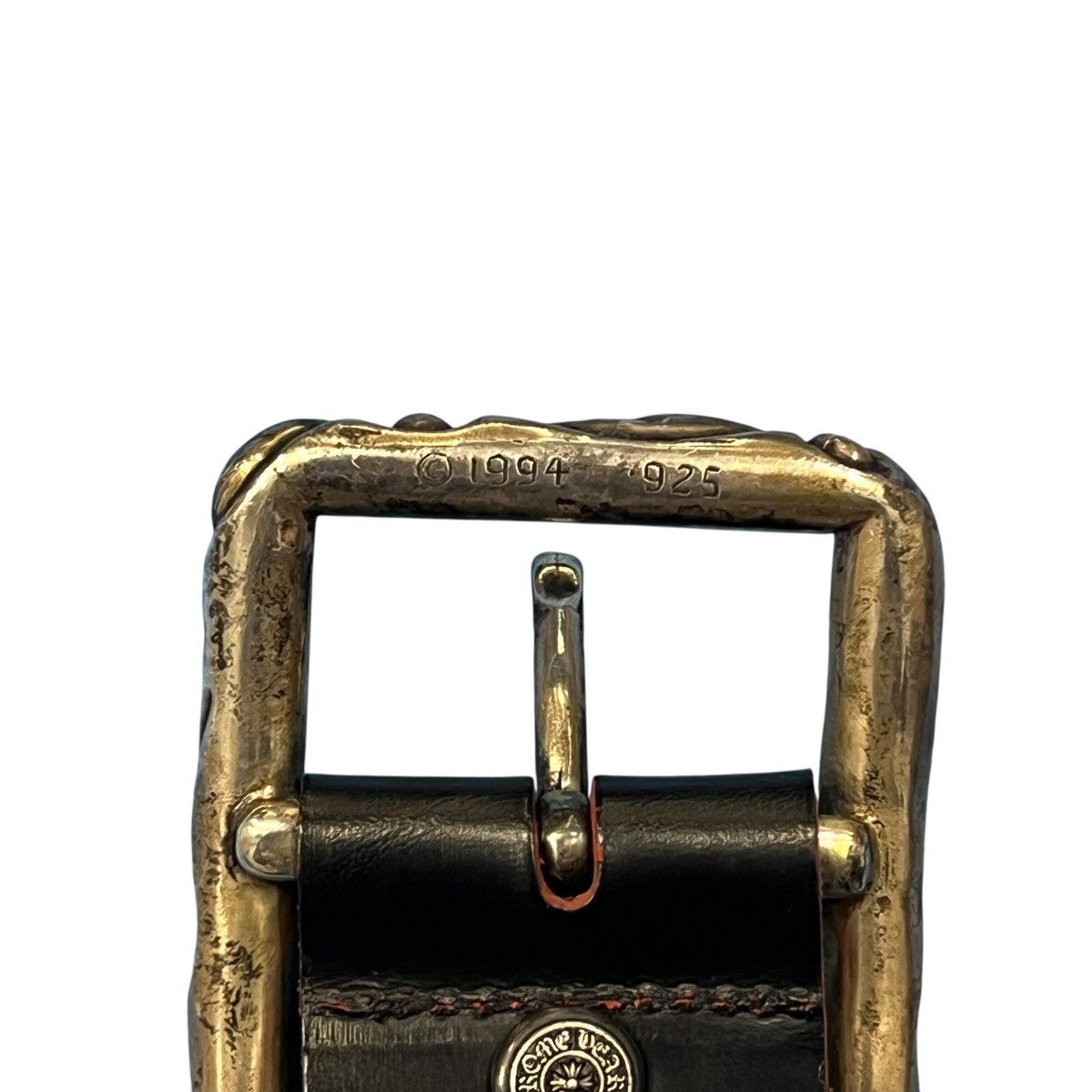 Chrome Hearts Chrome Hearts SCRLREC Leather Belt – Rectangle Scroll Buckle Size 34 - 4 Thumbnail