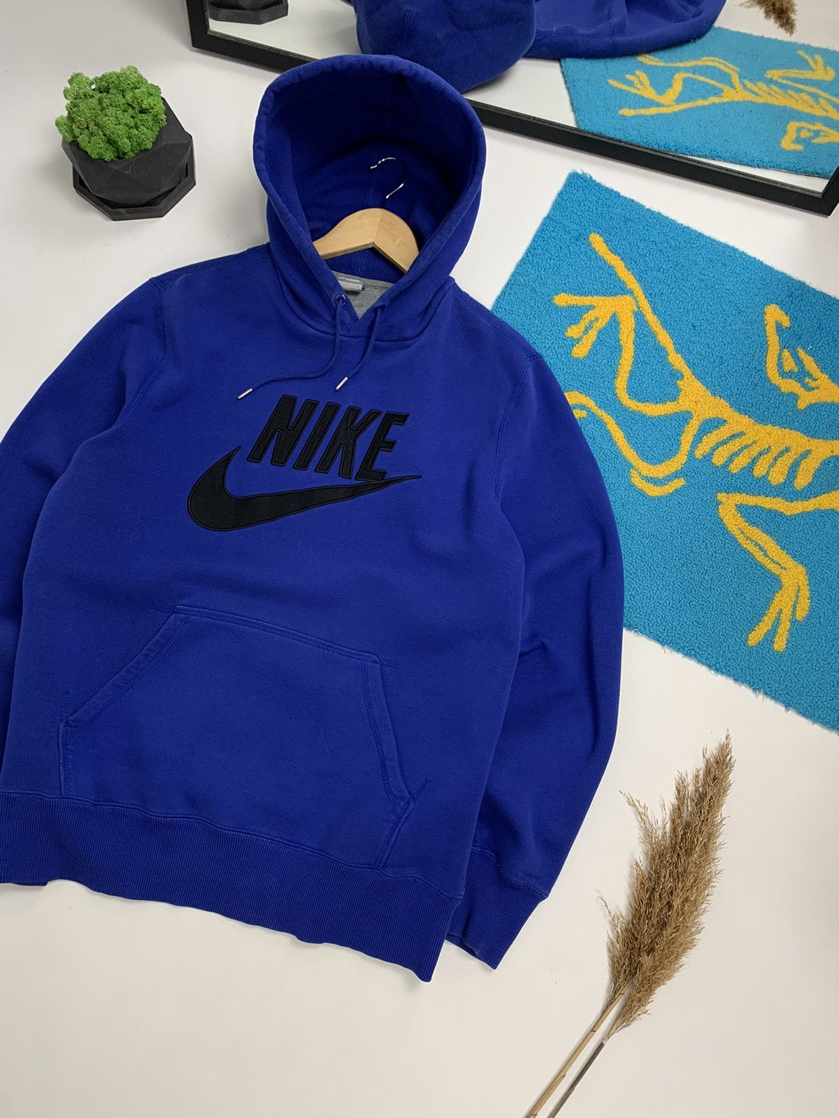 Nike × Vintage Vintage Nike 90’s Big logo Hoodie Size US L / EU 52-54 / 3 - 4 Thumbnail
