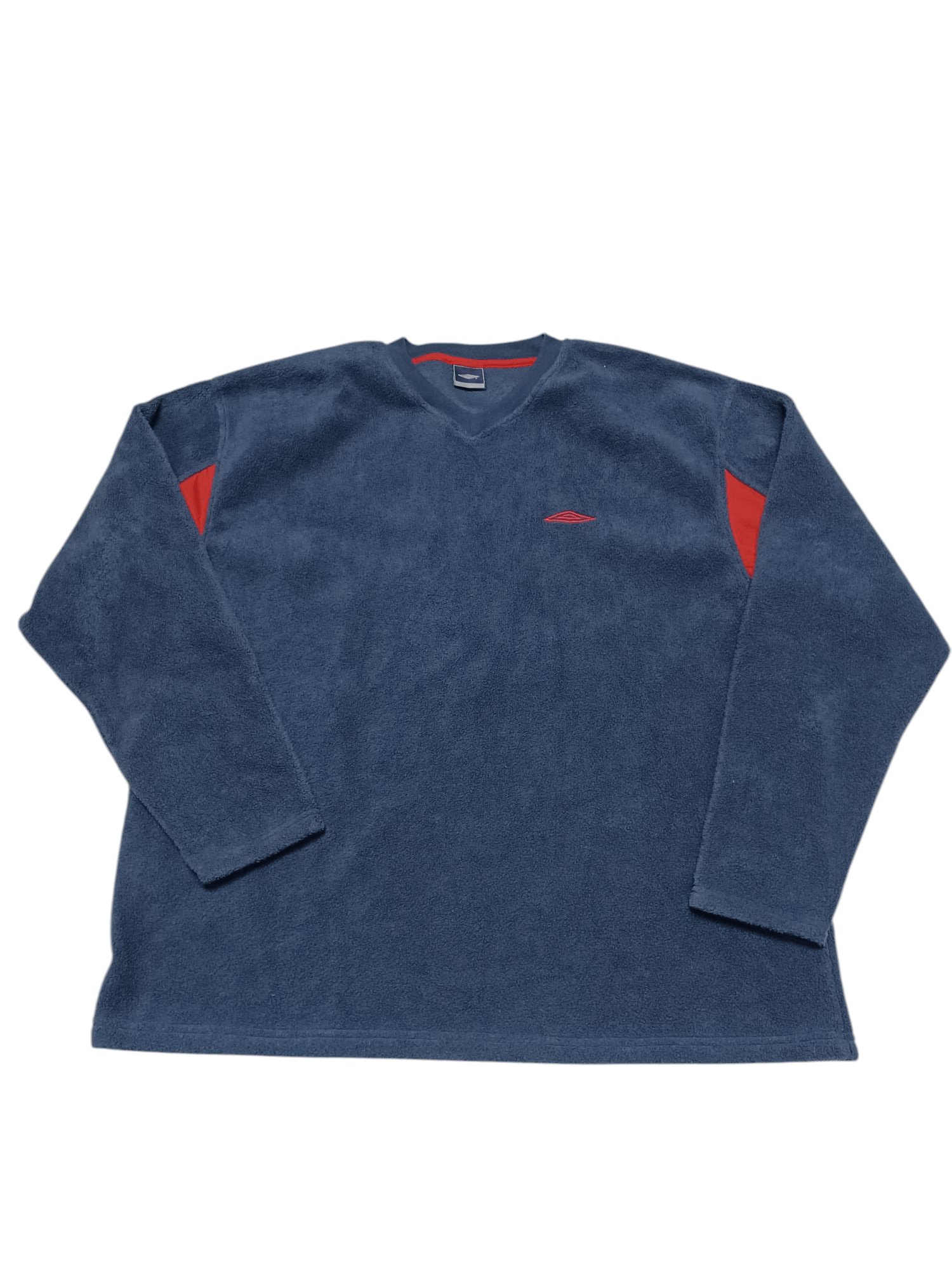 Umbro UMBRO FLEECE VINTAGE V-NECK FIRE TEDDY SWEATSHIRT Size US XXL / EU 58 / 5 - 1 Thumbnail