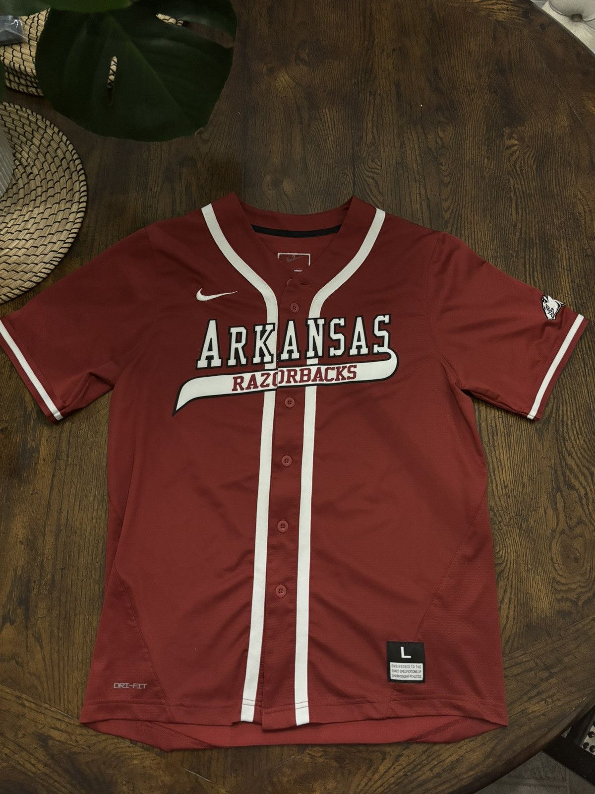 image of Nike Arkansas Vintage Jersey in Red, Men's (Size Large)