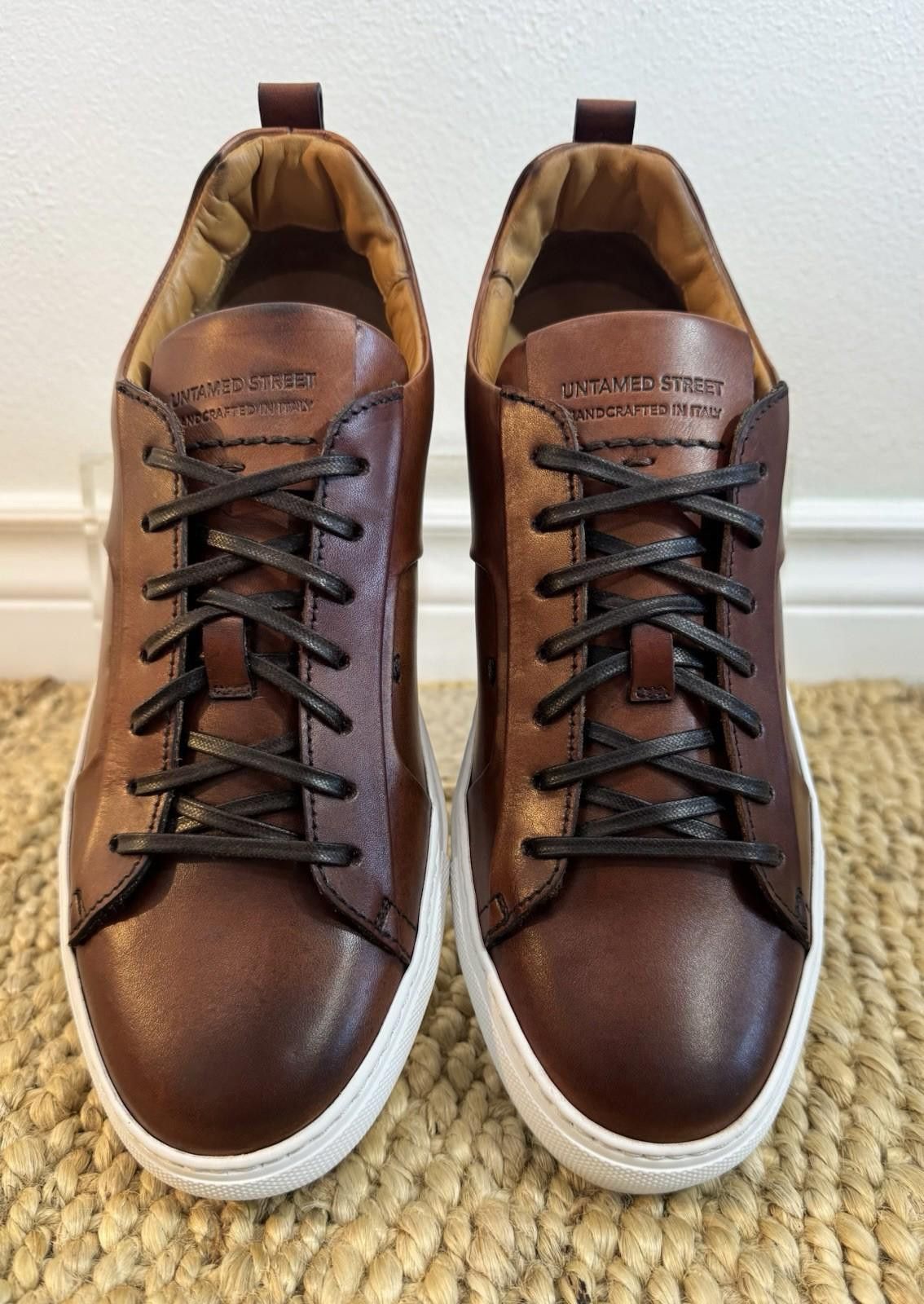 Other Untamed Street Size 40 Skye Cognac Leather Sneakers Mens 7 Size US 7 / EU 40 - 2 Thumbnail