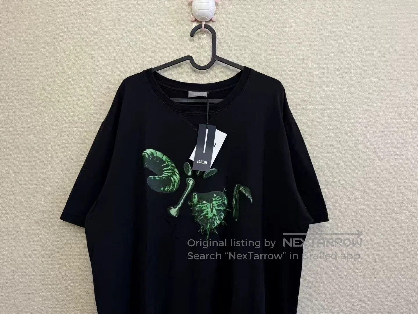 Dior dior x travis black insect logo t-shirt. Size US XXL / EU 58 / 5 - 2 Thumbnail