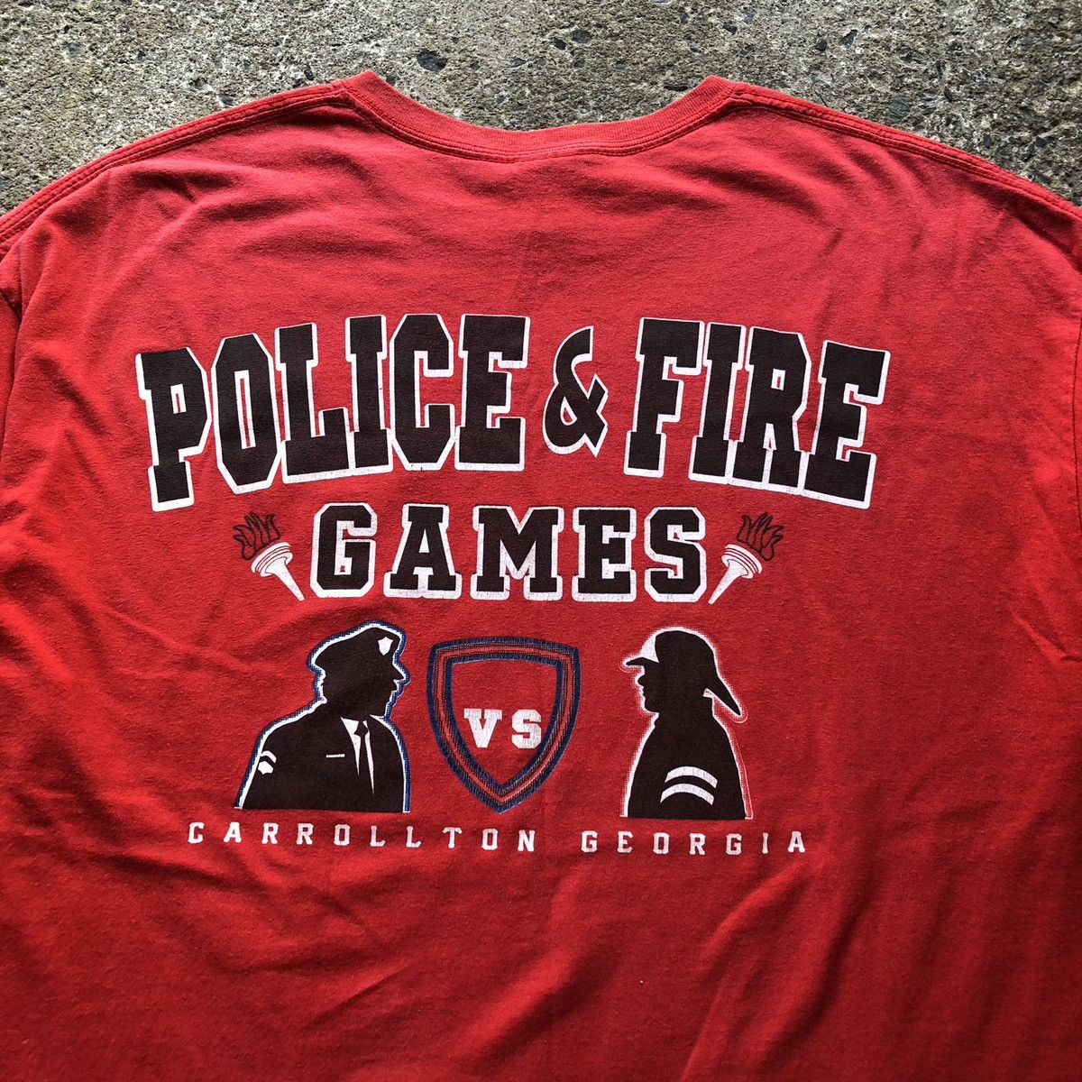Gildan × Vintage Vintage y2k Carrollton Georgia Police & Fire Games T-Shirt Size US XL / EU 56 / 4 - 3 Thumbnail